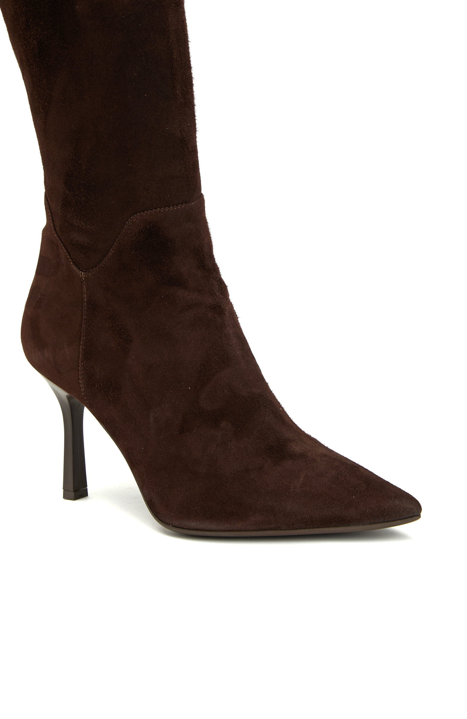 Kahve Deri Kadın Çizme