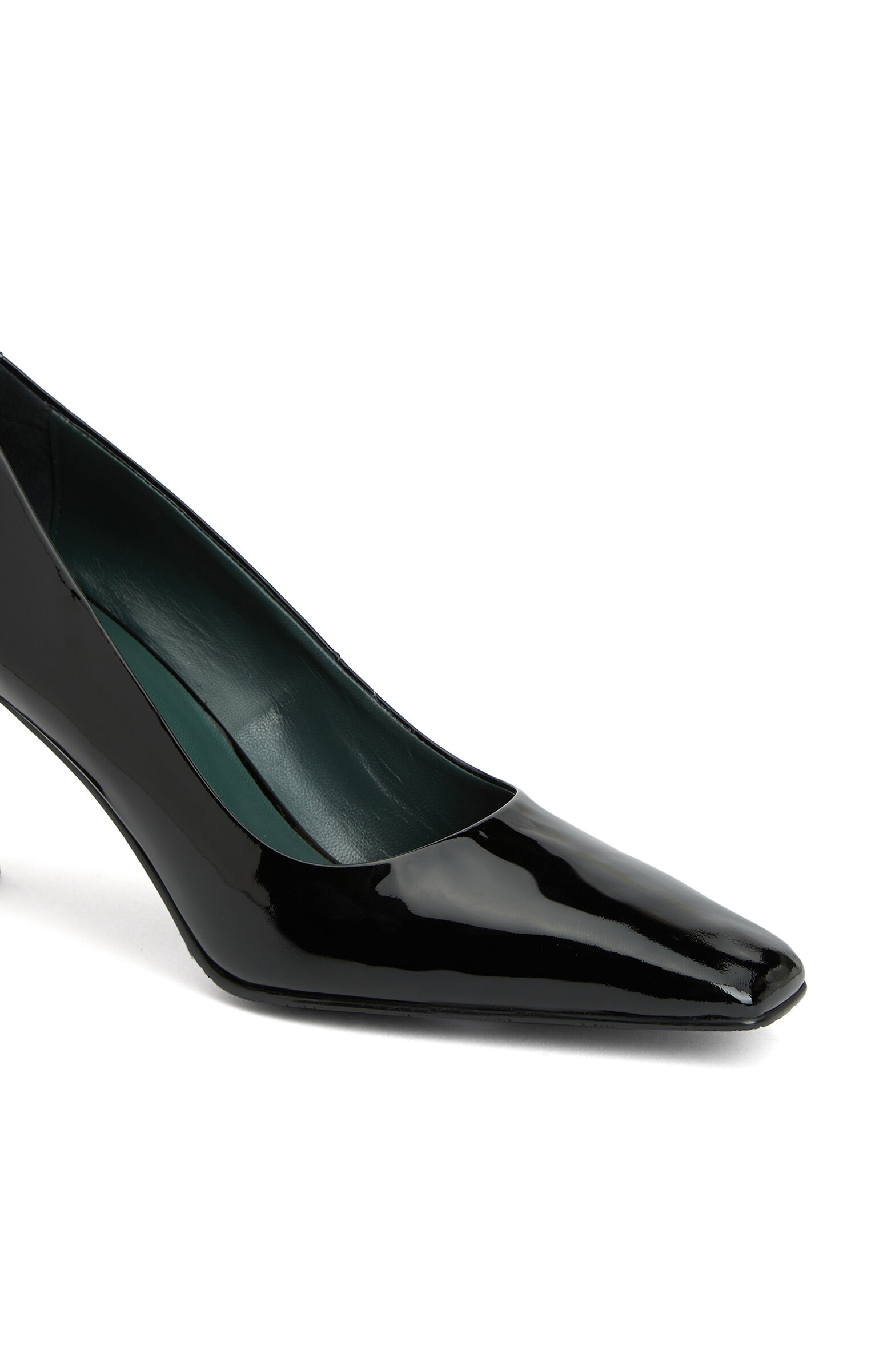 Siyah Kadın Deri Stiletto