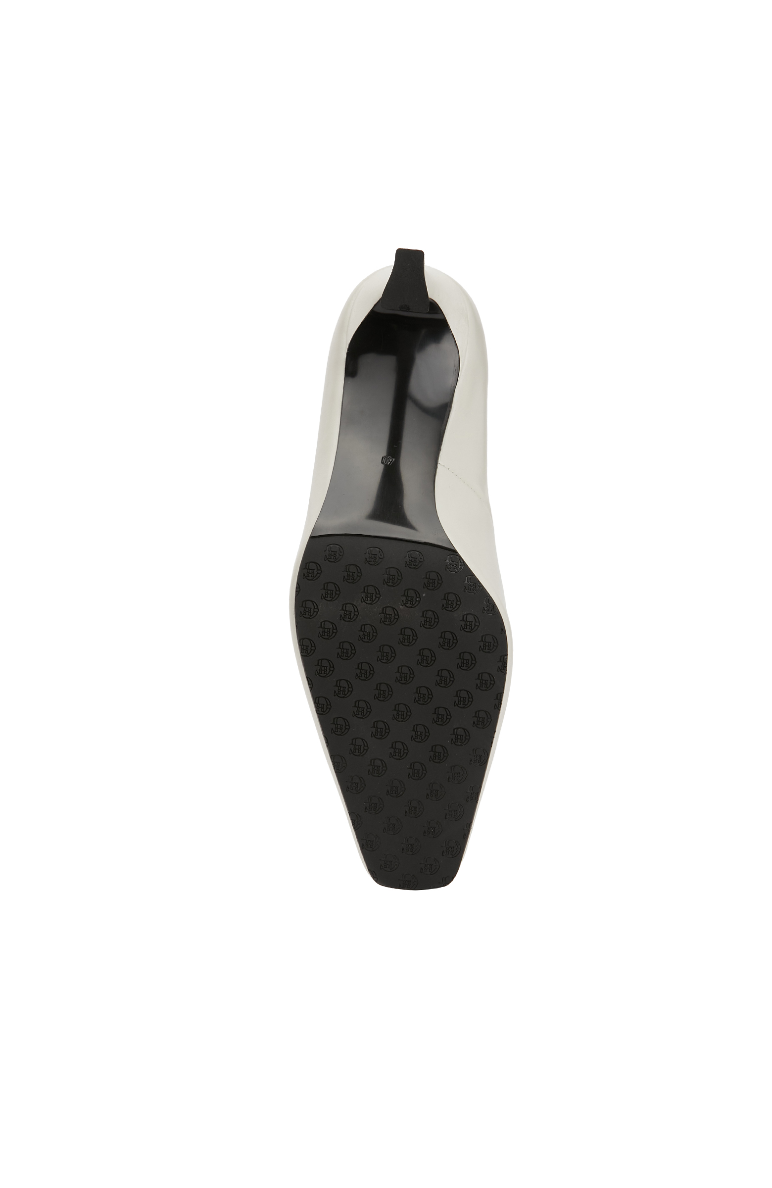 Kırık Beyaz Kadın Deri Stiletto_4