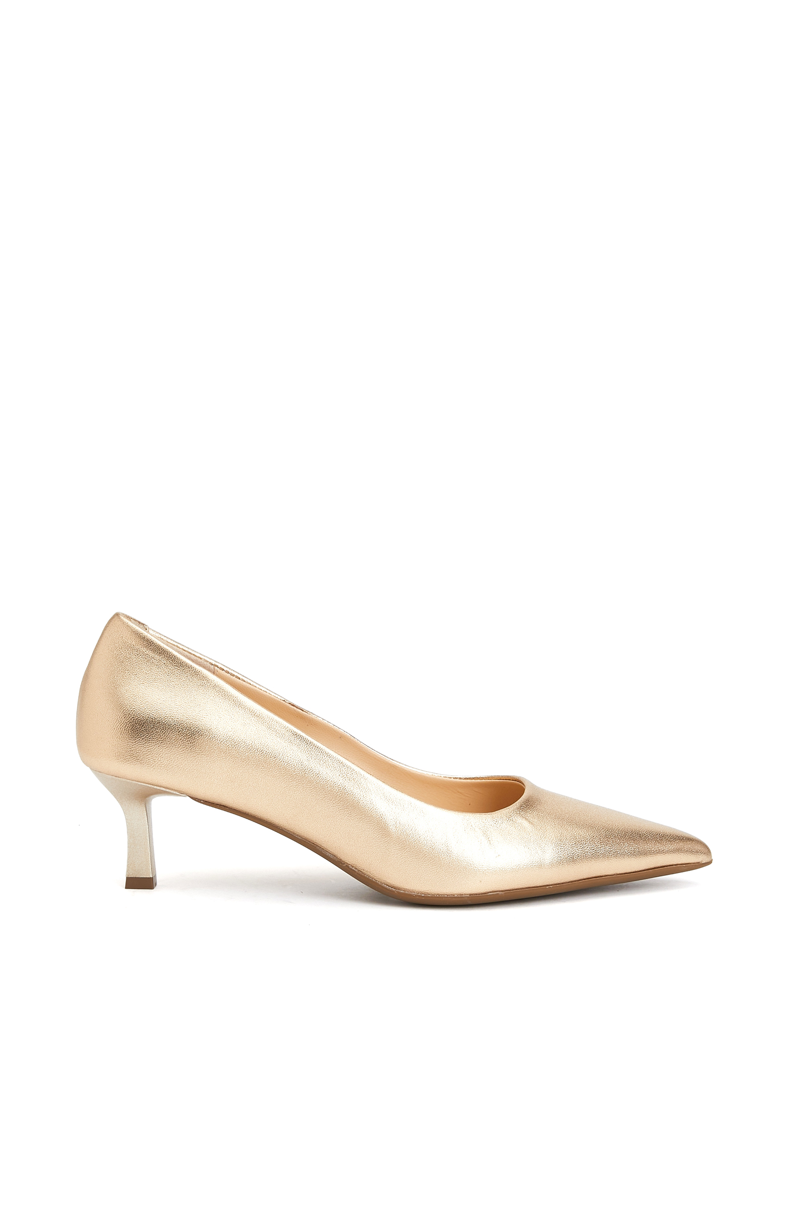 Gold Kadın Deri Stiletto