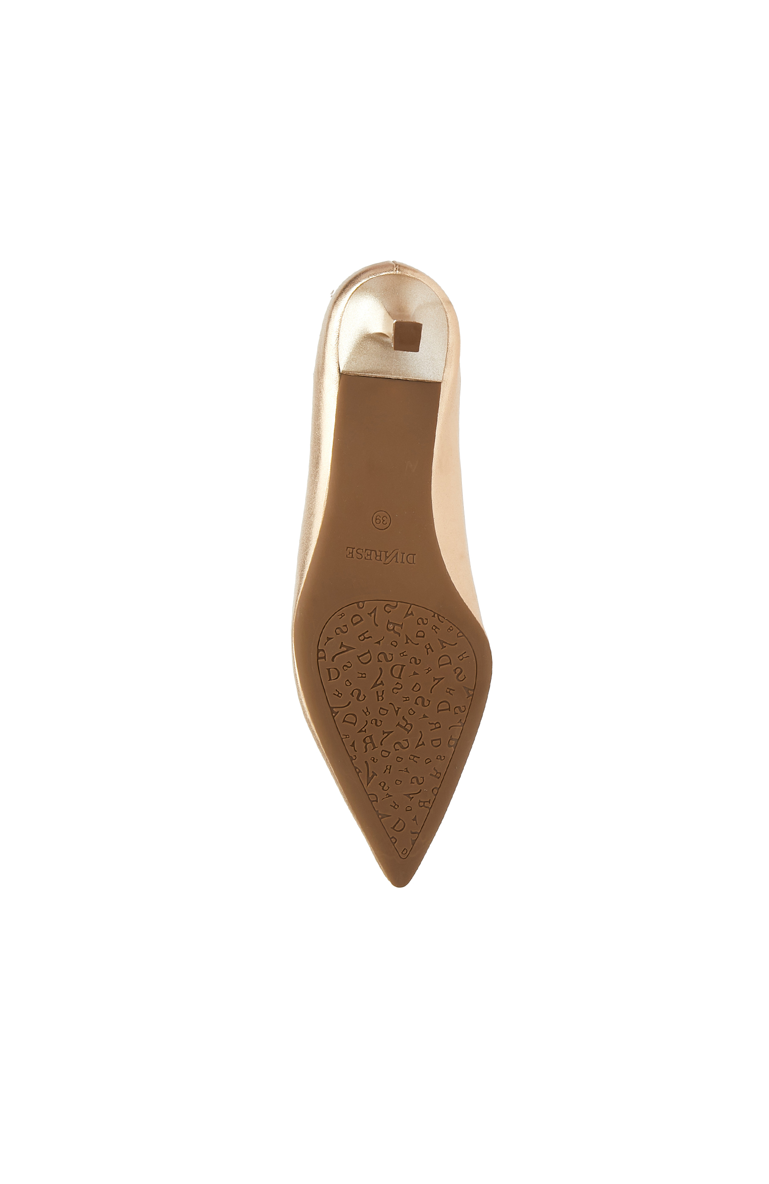 Gold Kadın Deri Stiletto_4