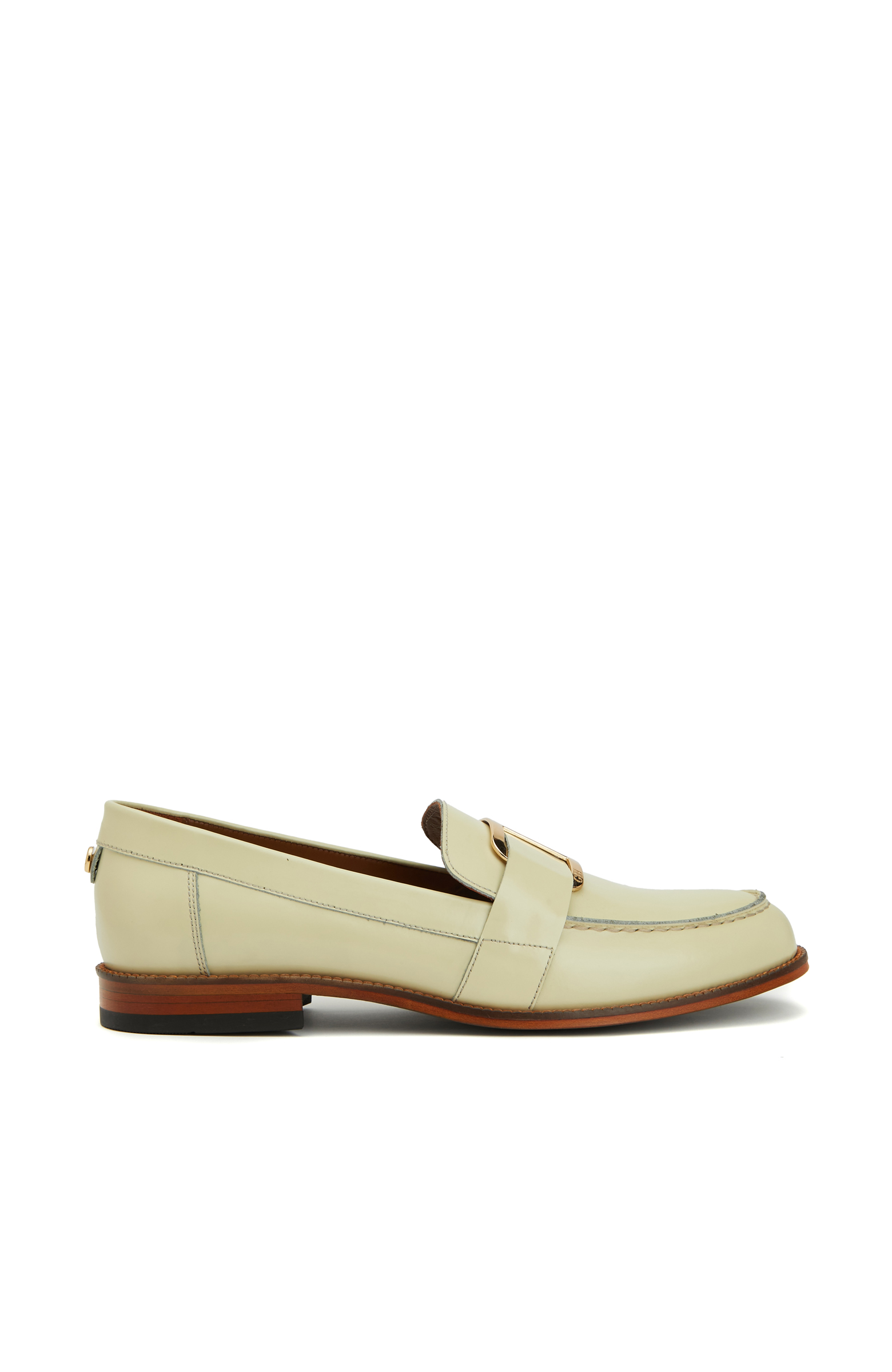 Sarı Kadın Deri Loafer