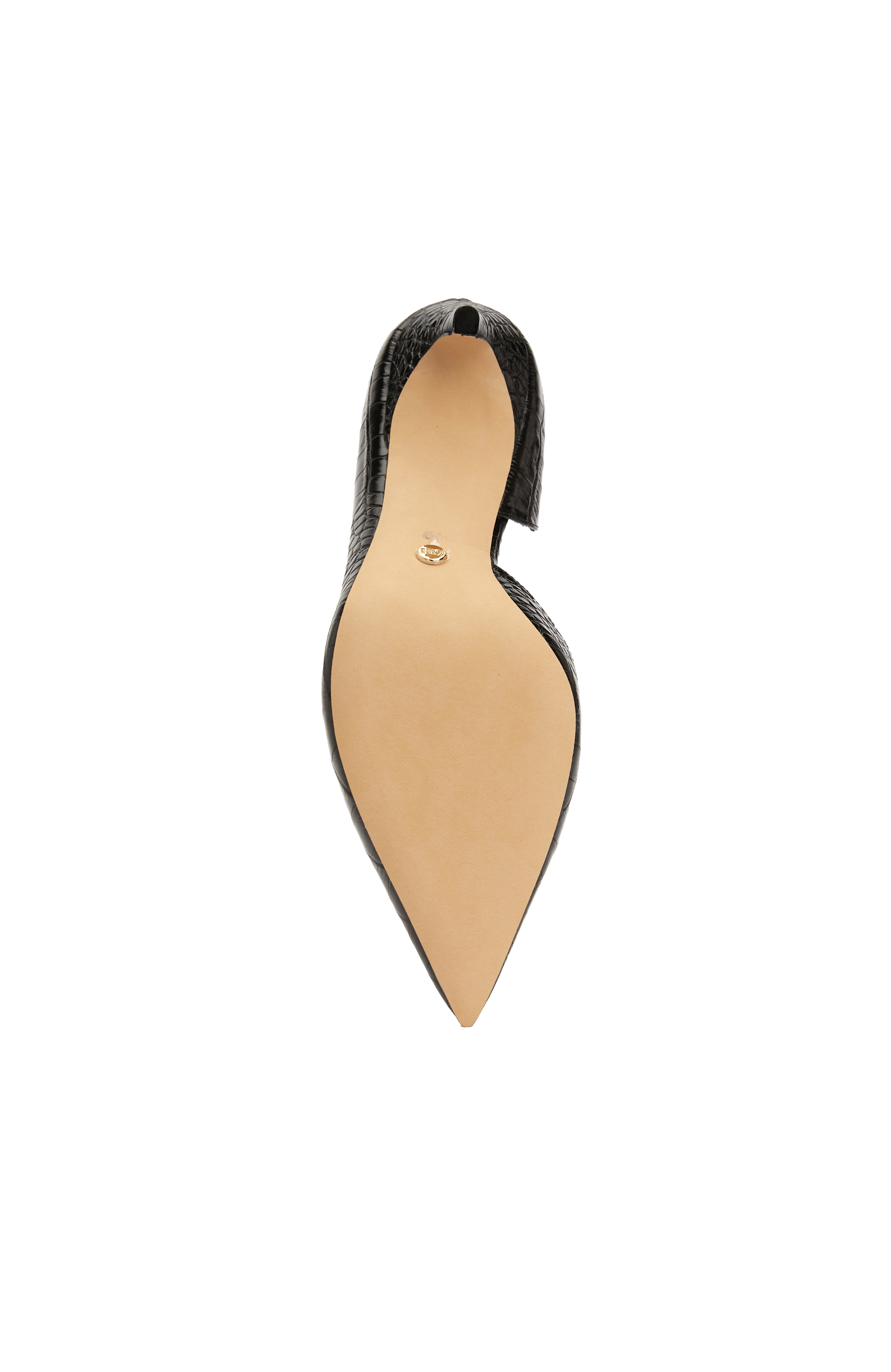 Siyah Kroko Kadın Deri Stiletto_4