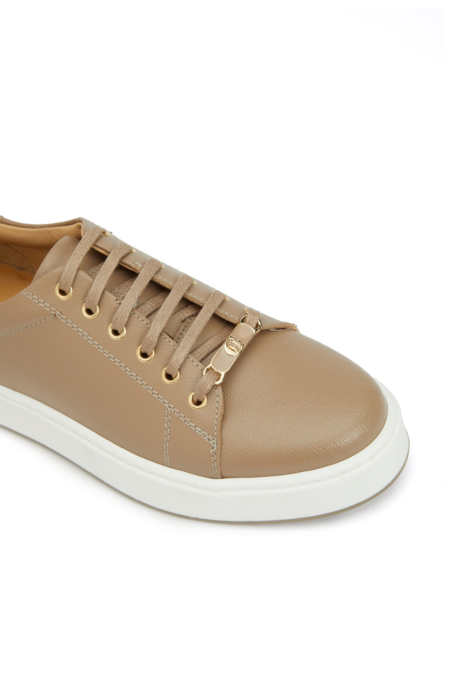 Karamel Deri Kadın Sneaker