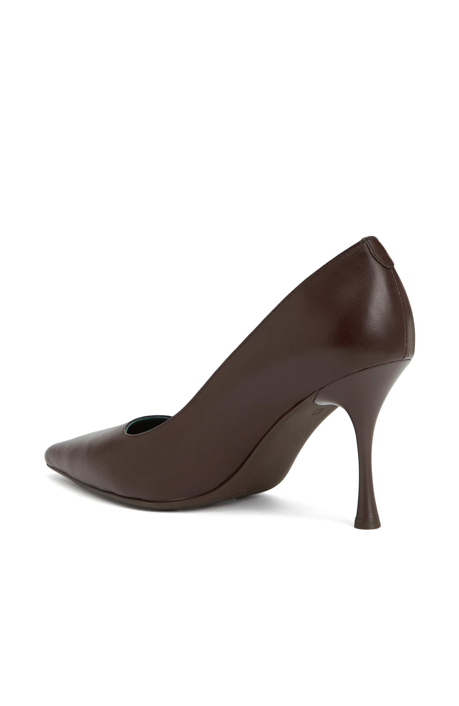 Kahverengi Kadın Deri Stiletto