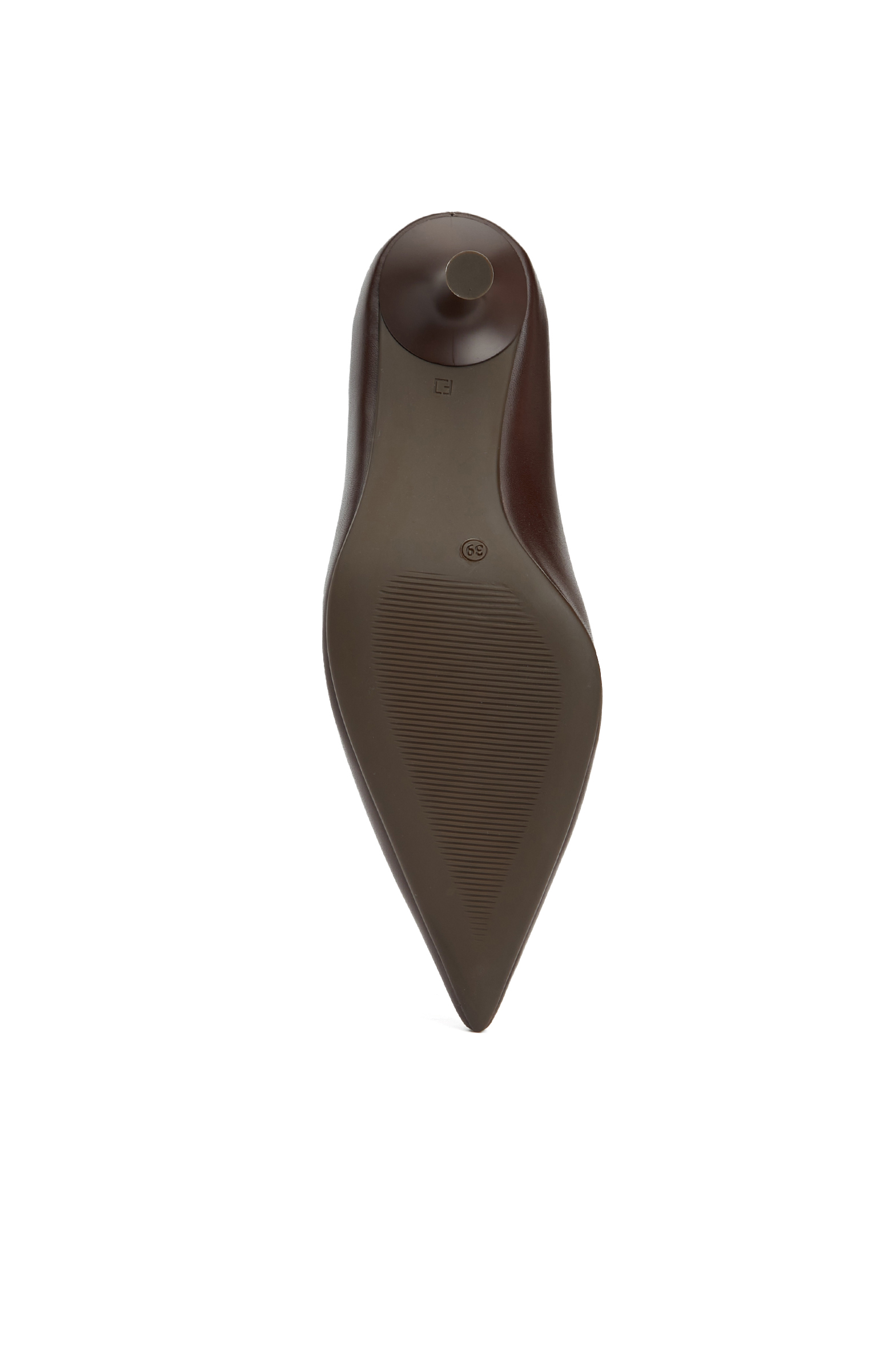 Kahverengi Kadın Deri Stiletto