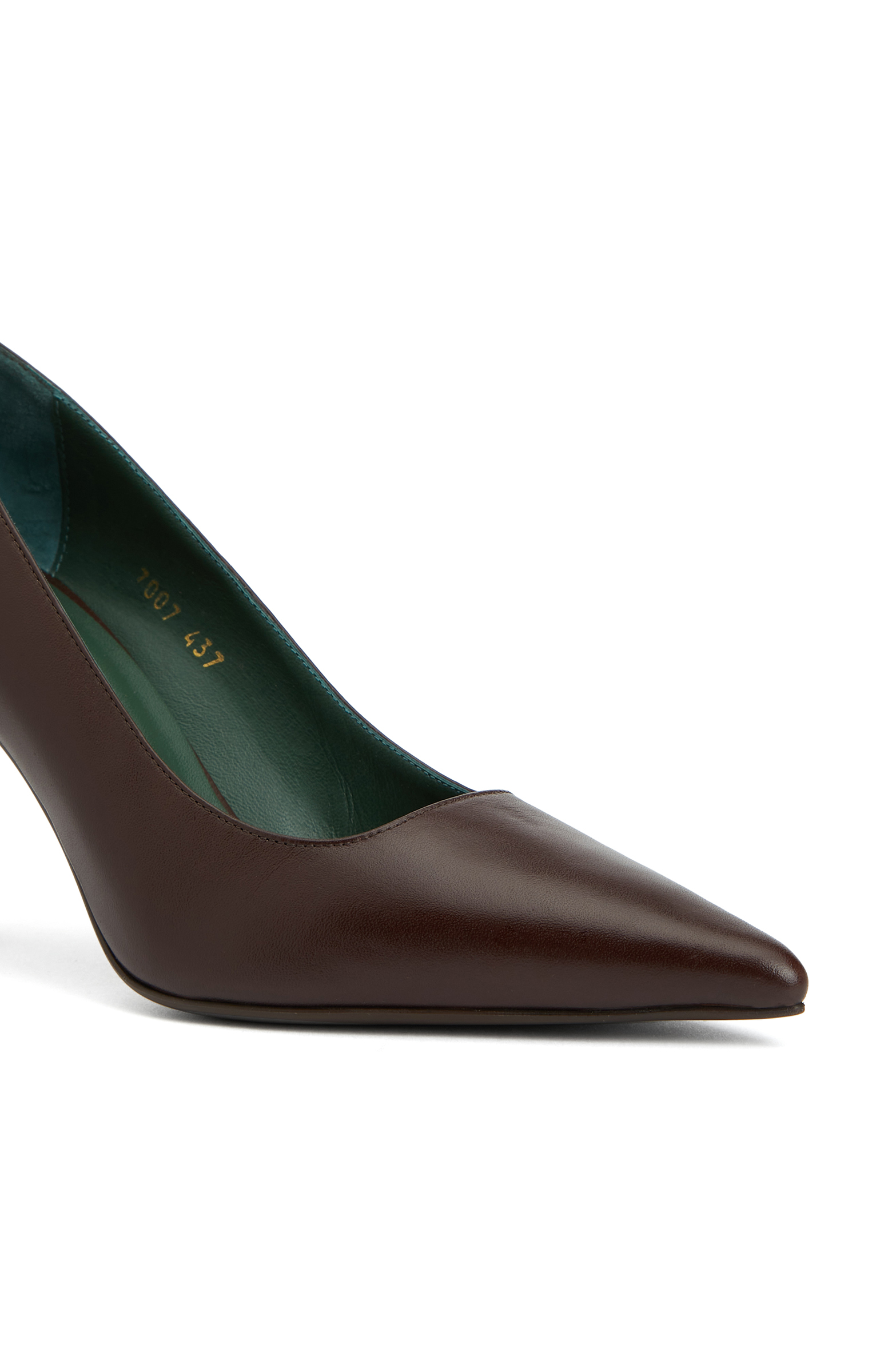 Kahverengi Kadın Deri Stiletto