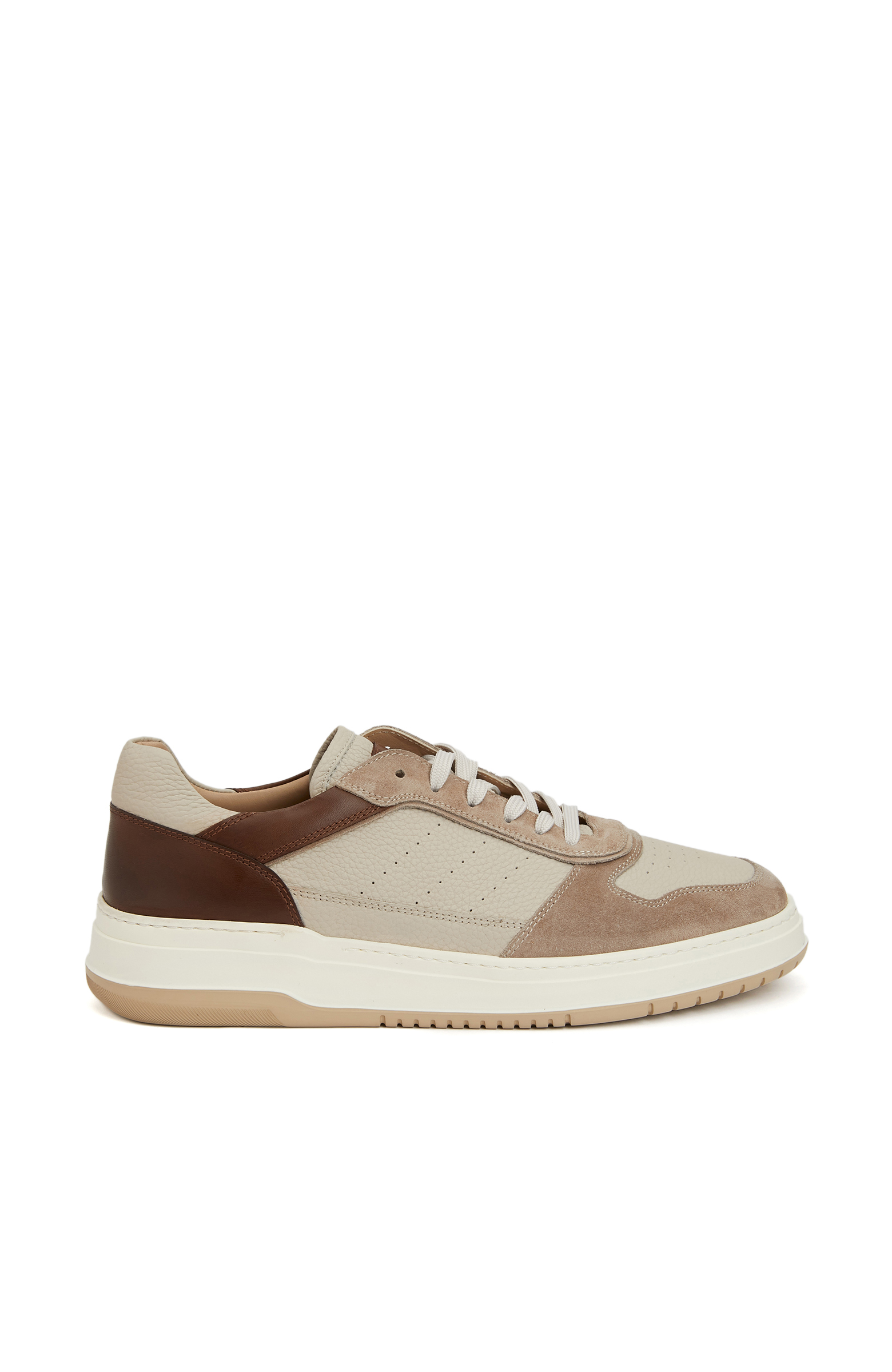 Vizon Kahverengi Erkek Deri Sneaker