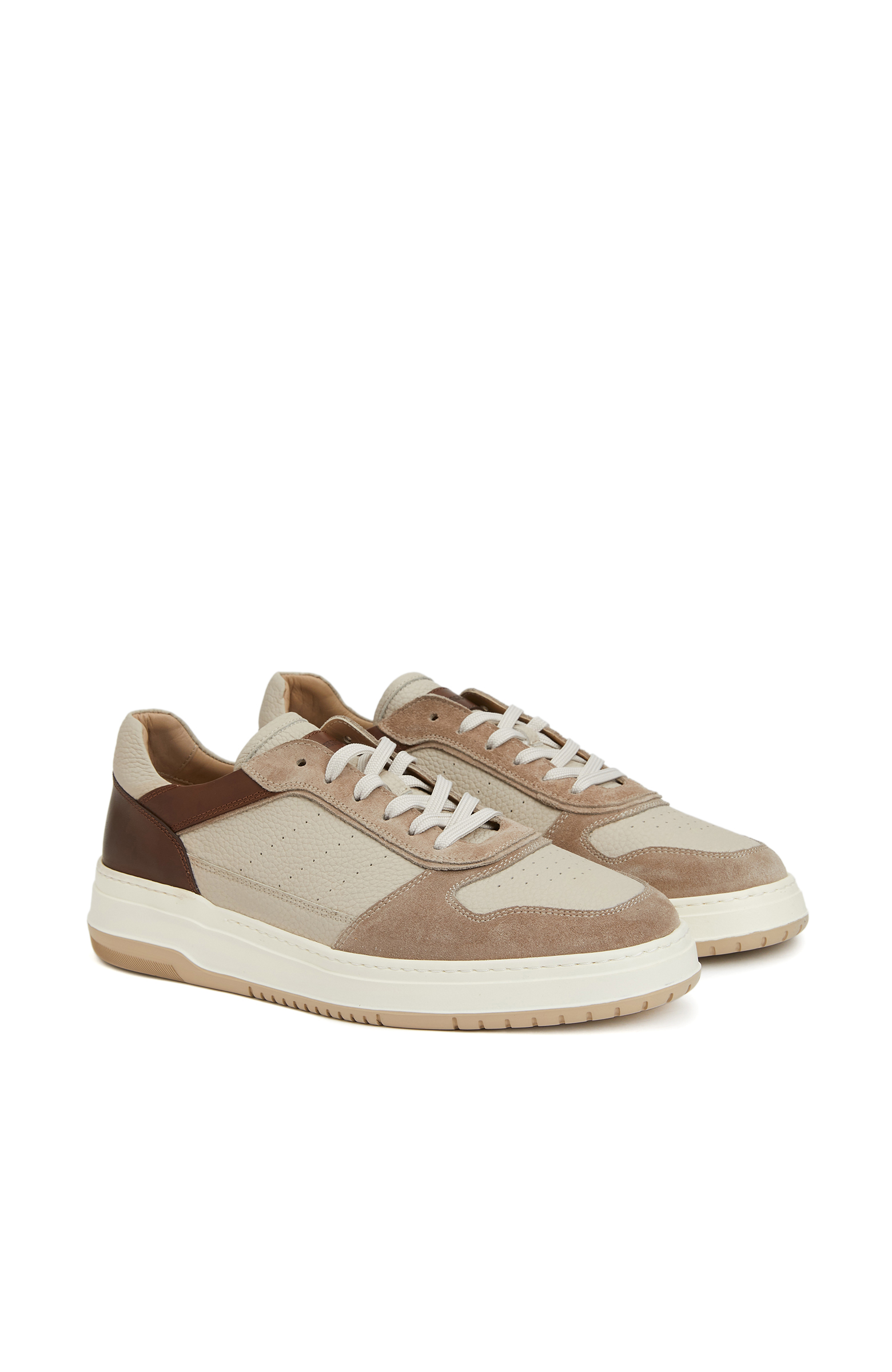 Vizon Kahverengi Erkek Deri Sneaker_1