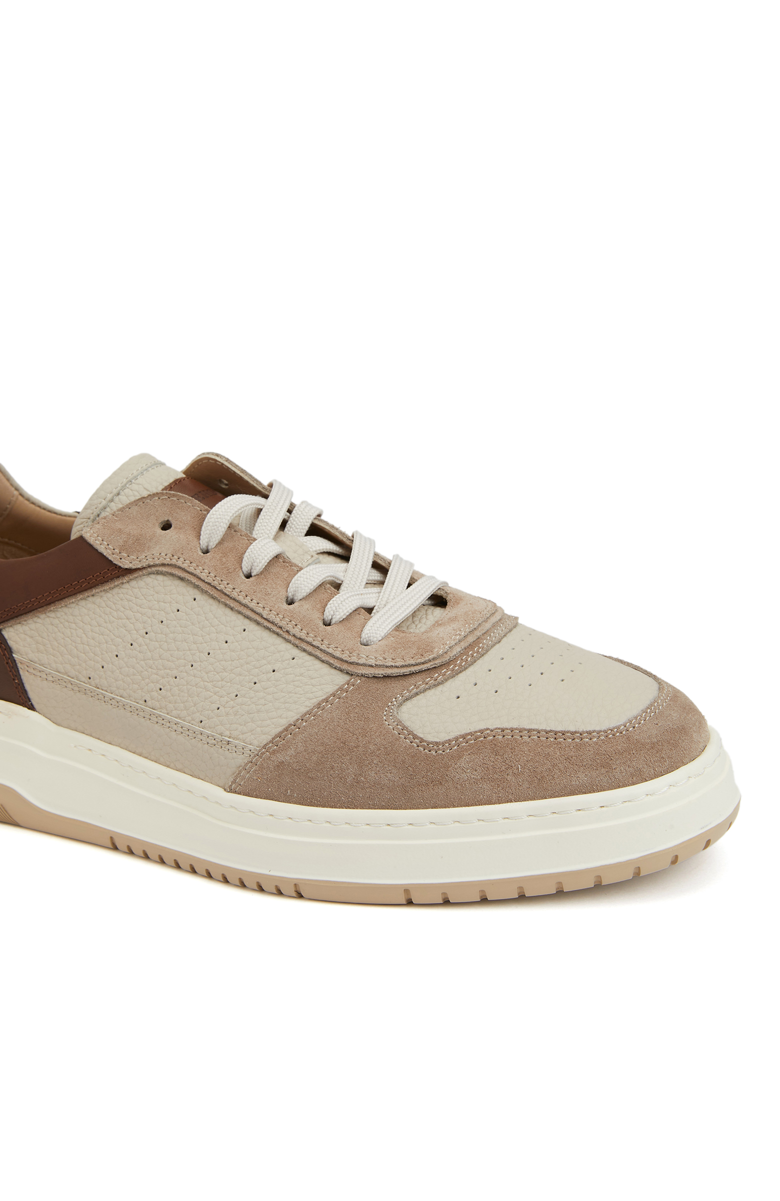 Vizon Kahverengi Erkek Deri Sneaker_5
