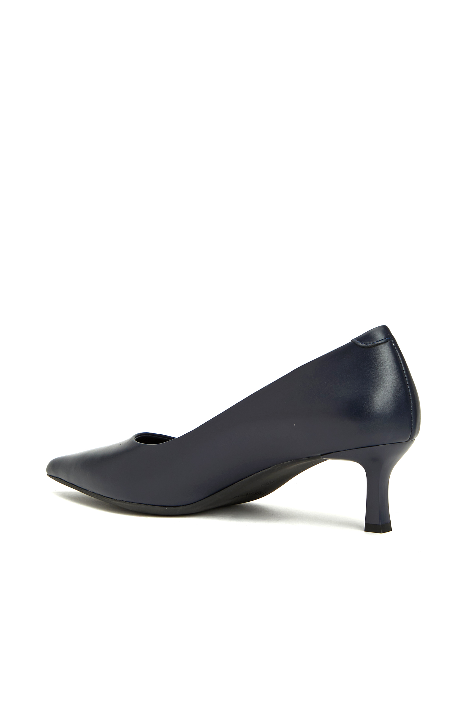 Lacivert Deri Stiletto_2