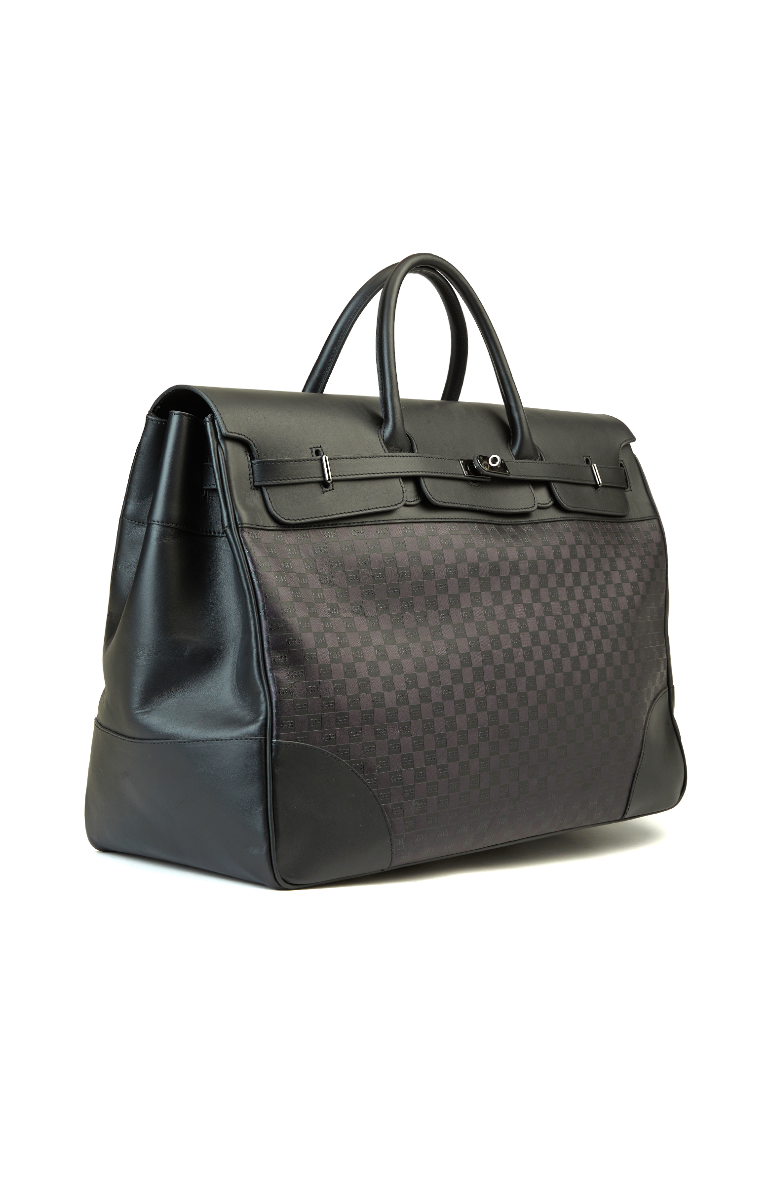 Siyah Erkek Deri Seyahat Çantası