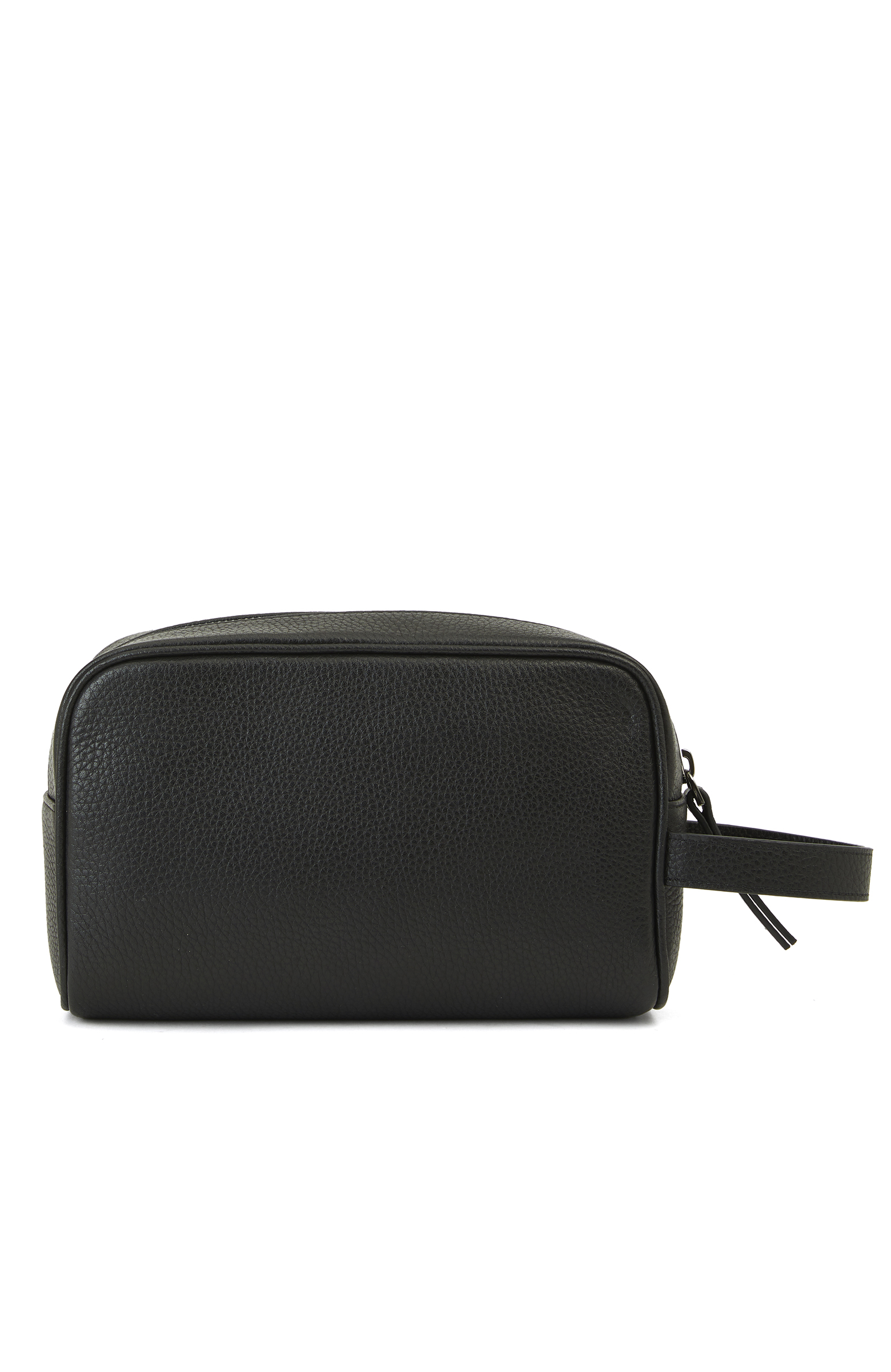 Siyah Deri Kozmetik Çantası