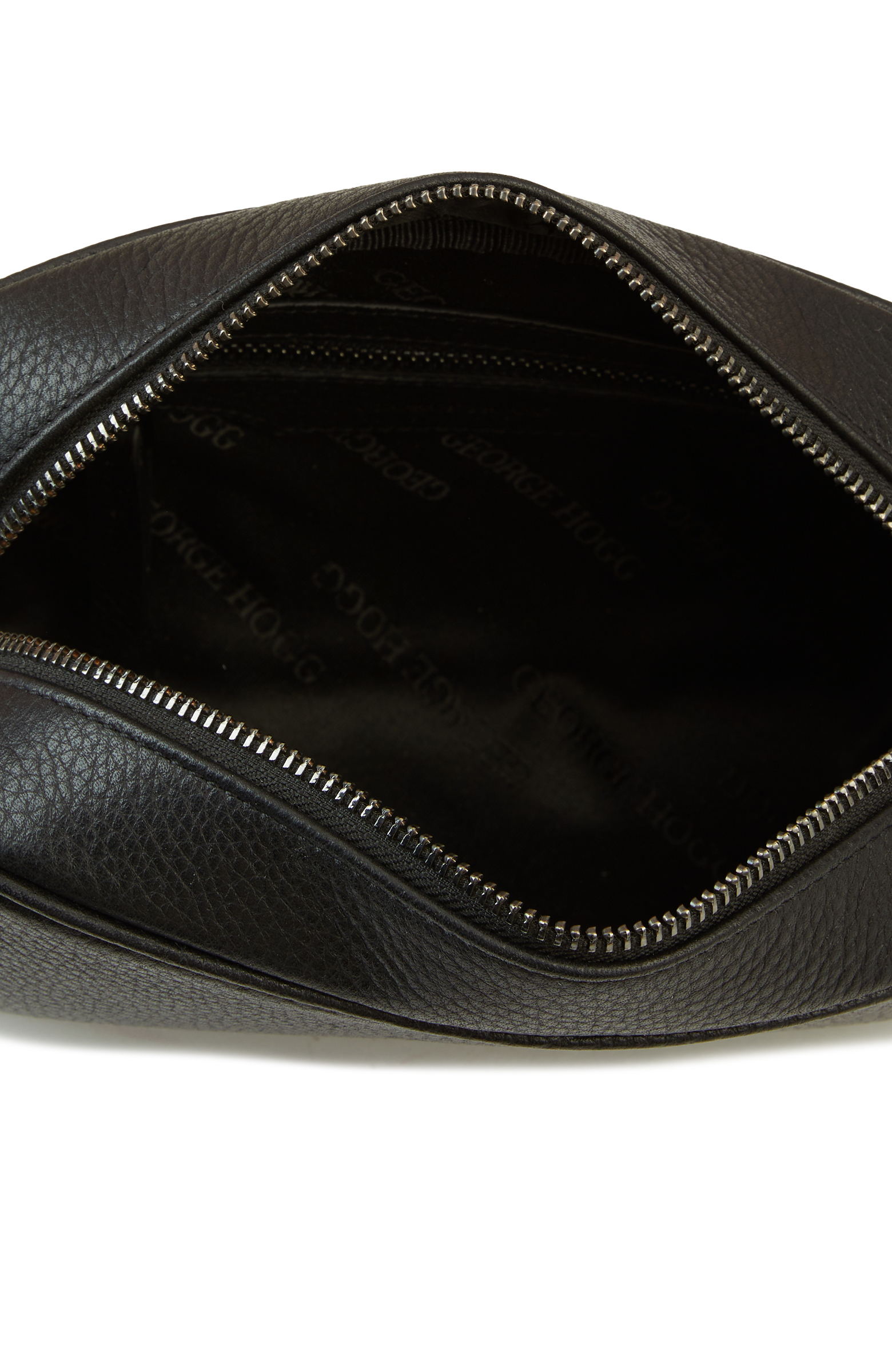 Siyah Deri Kozmetik Çantası