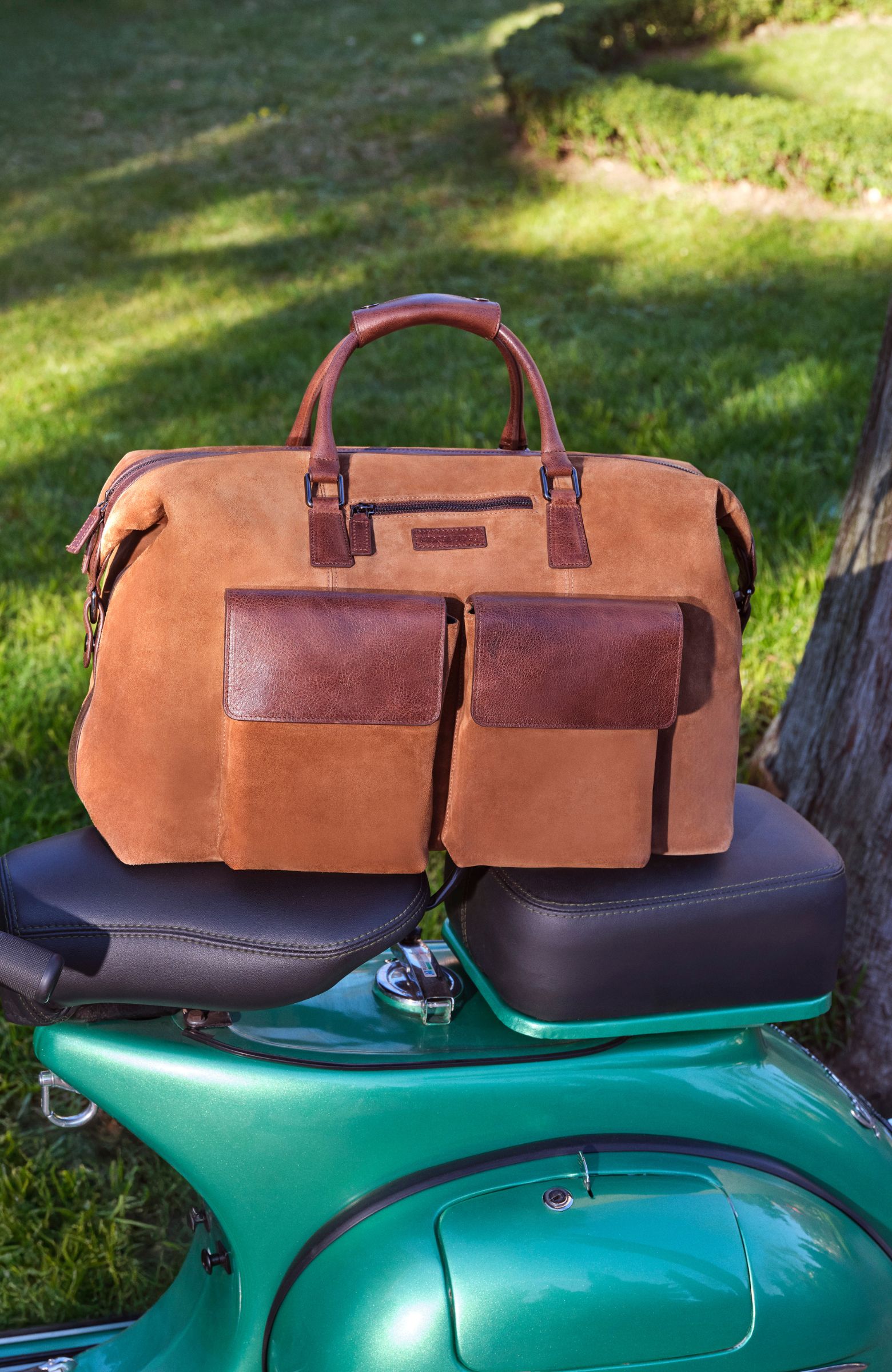 Kahverengi Taba Deri Seyahat Çantası