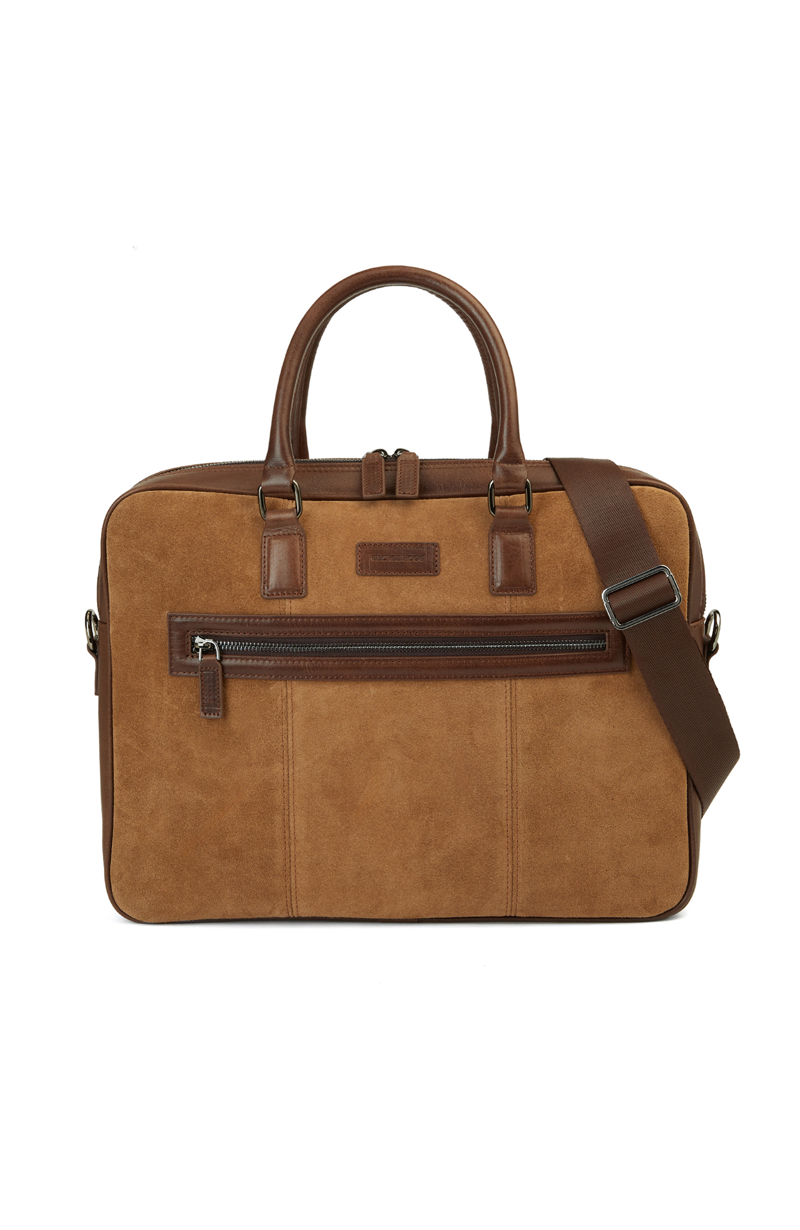 Kahverengi Taba Erkek Deri Laptop Çantası