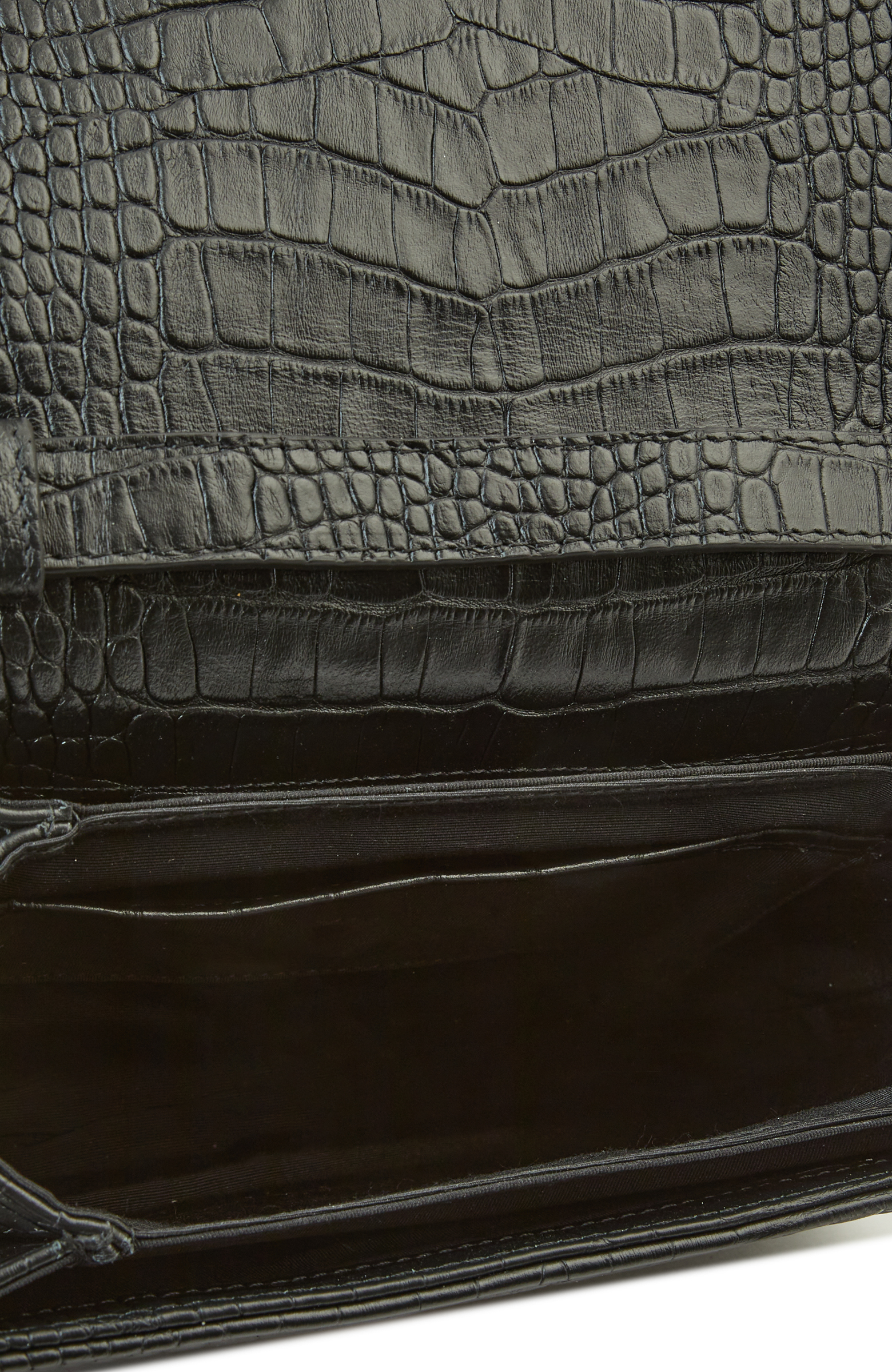 Siyah Kroko Kadın Postacı Çantası