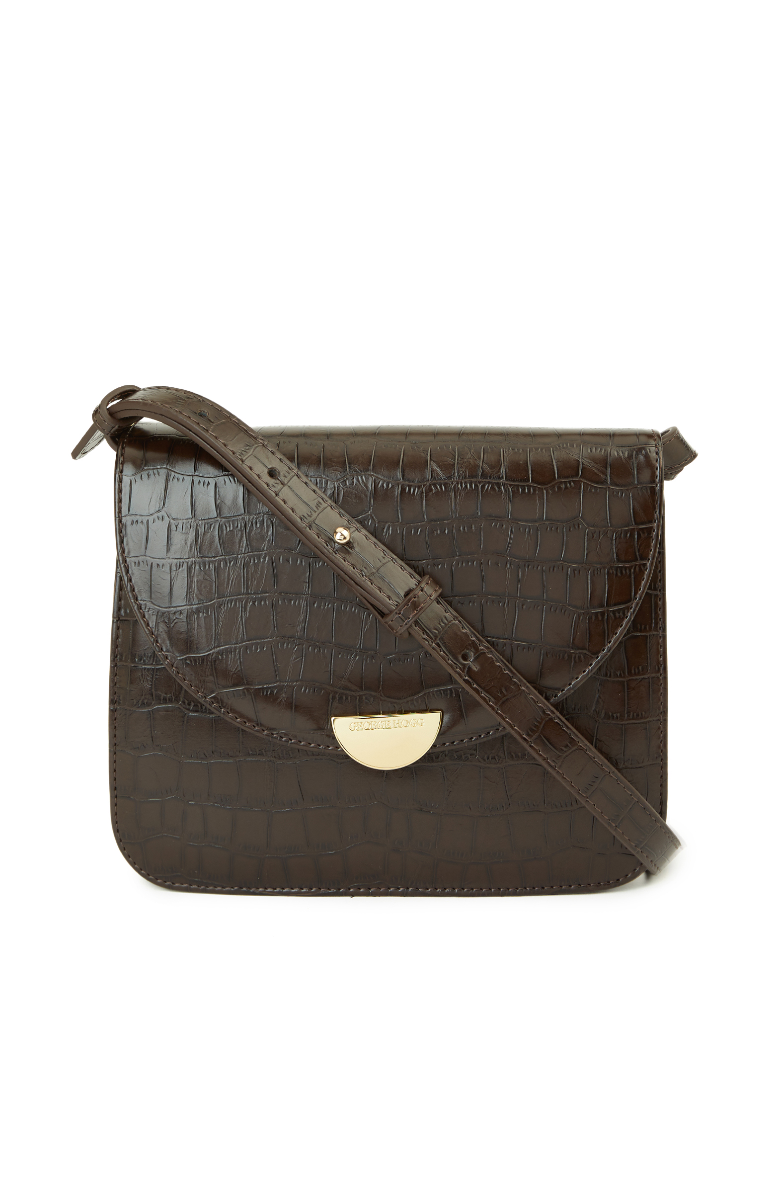 Kahverengi Kroko Kadın Postacı Çantası