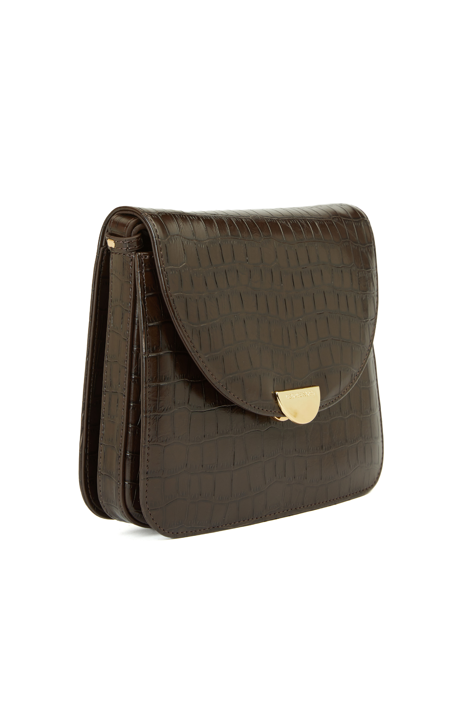 Kahverengi Kroko Kadın Postacı Çantası