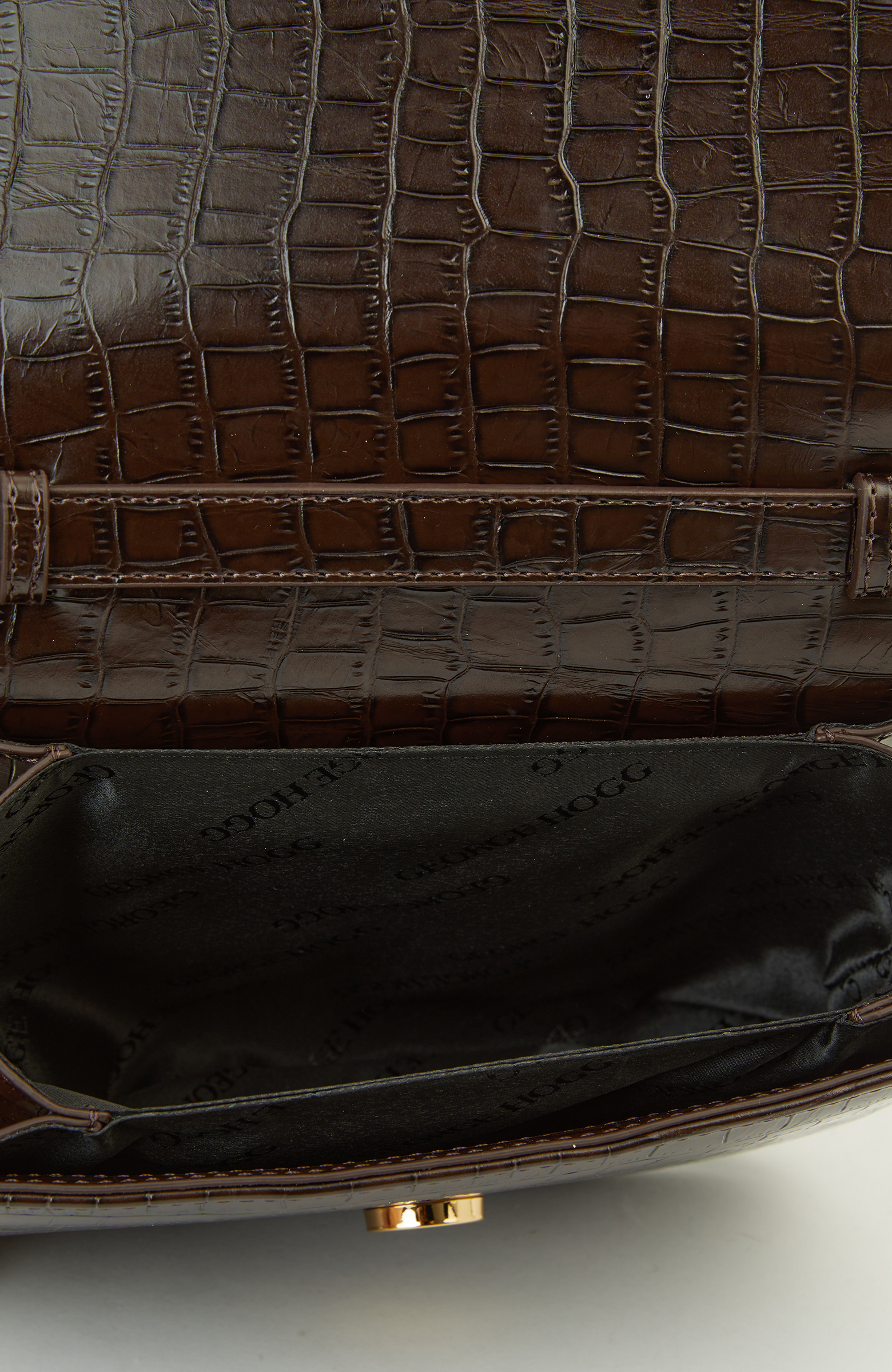 Kahverengi Kroko Kadın Postacı Çantası