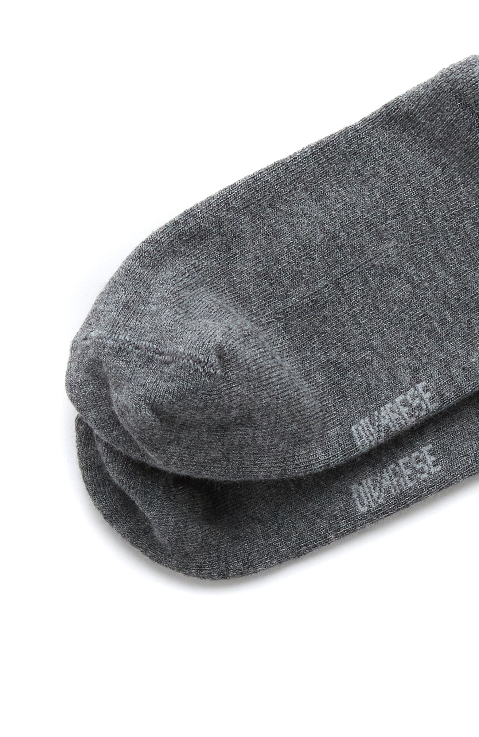 Gri Beyaz 2li Kadın Bambu Çorap Seti