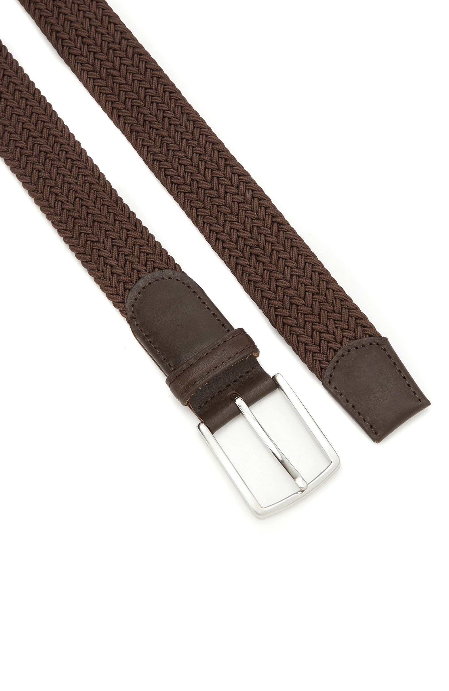 Kahverengi Örgü Erkek Kemer