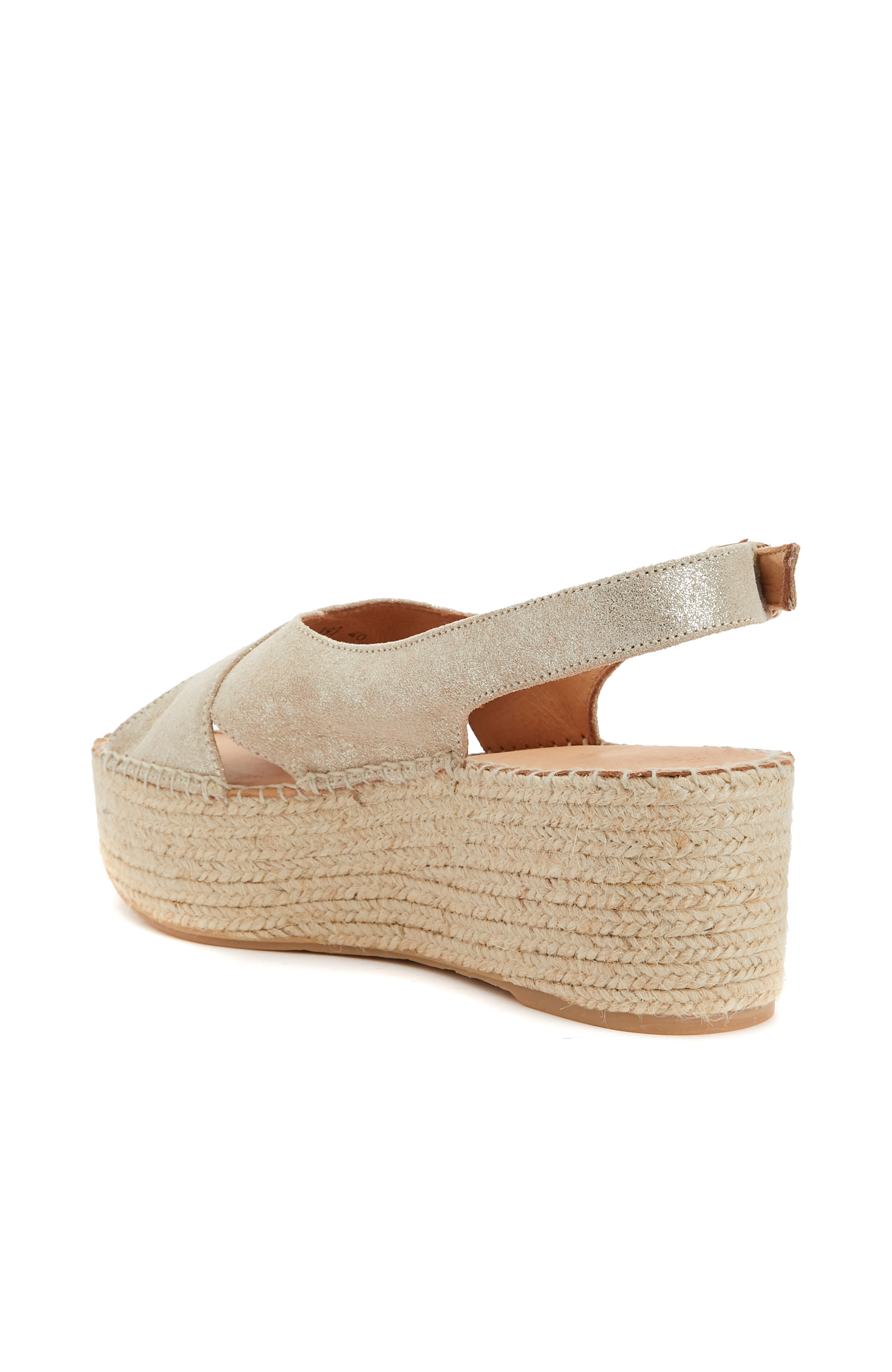 Gold Kadın Deri Espadril