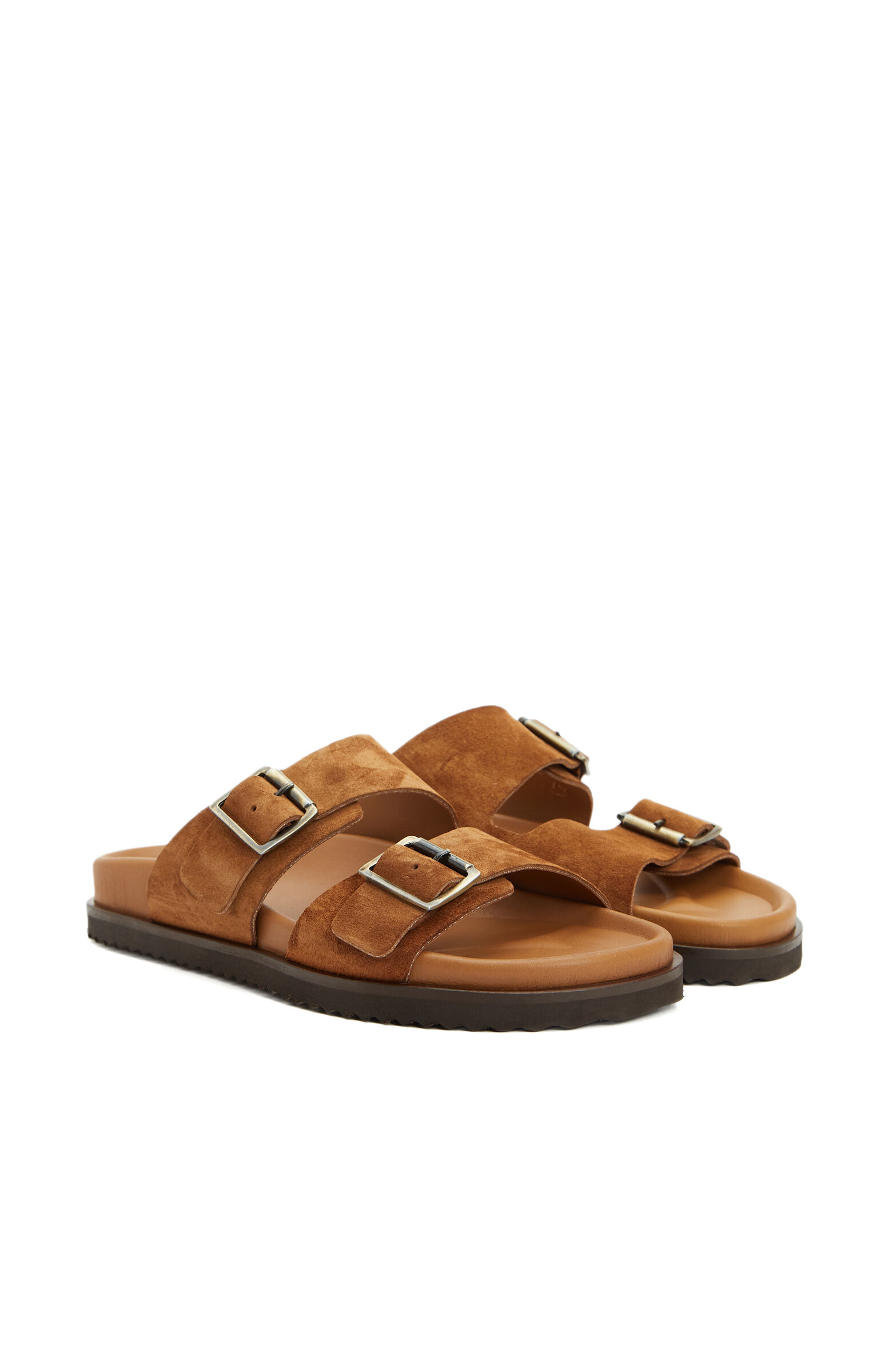 Tan Women's Suede Slippers