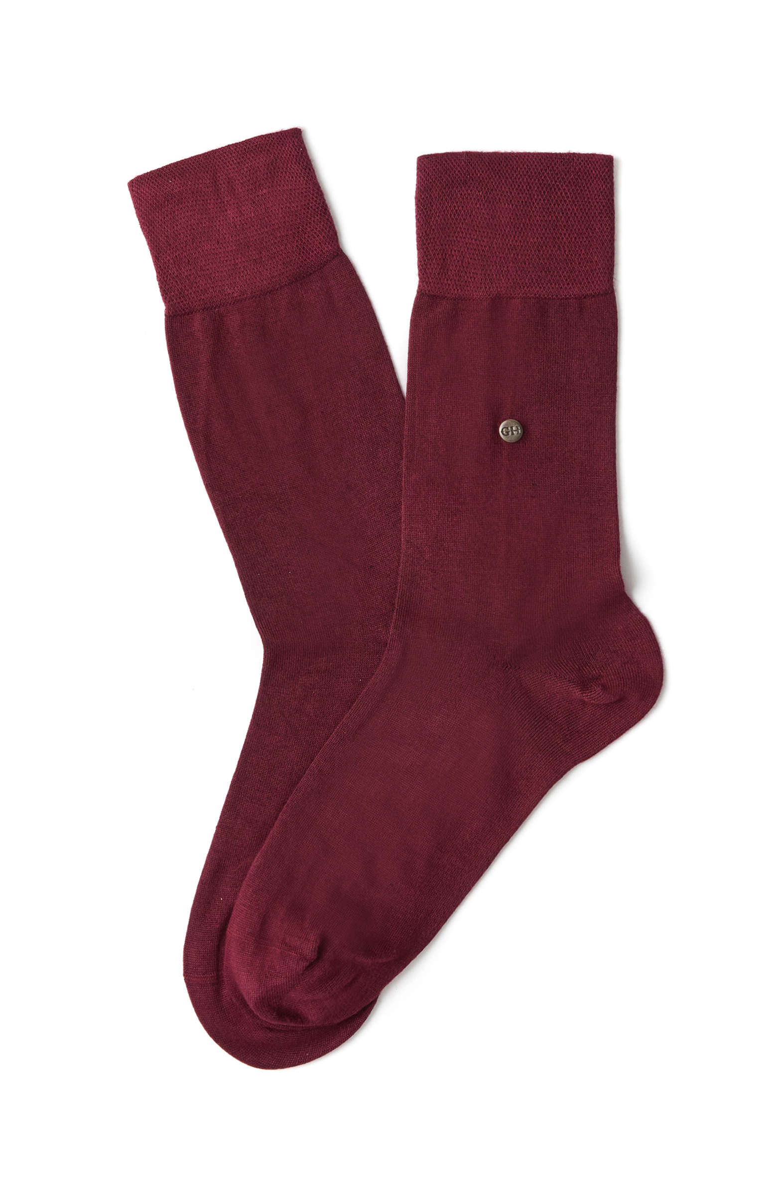 Bordo Erkek Bambu Çorap