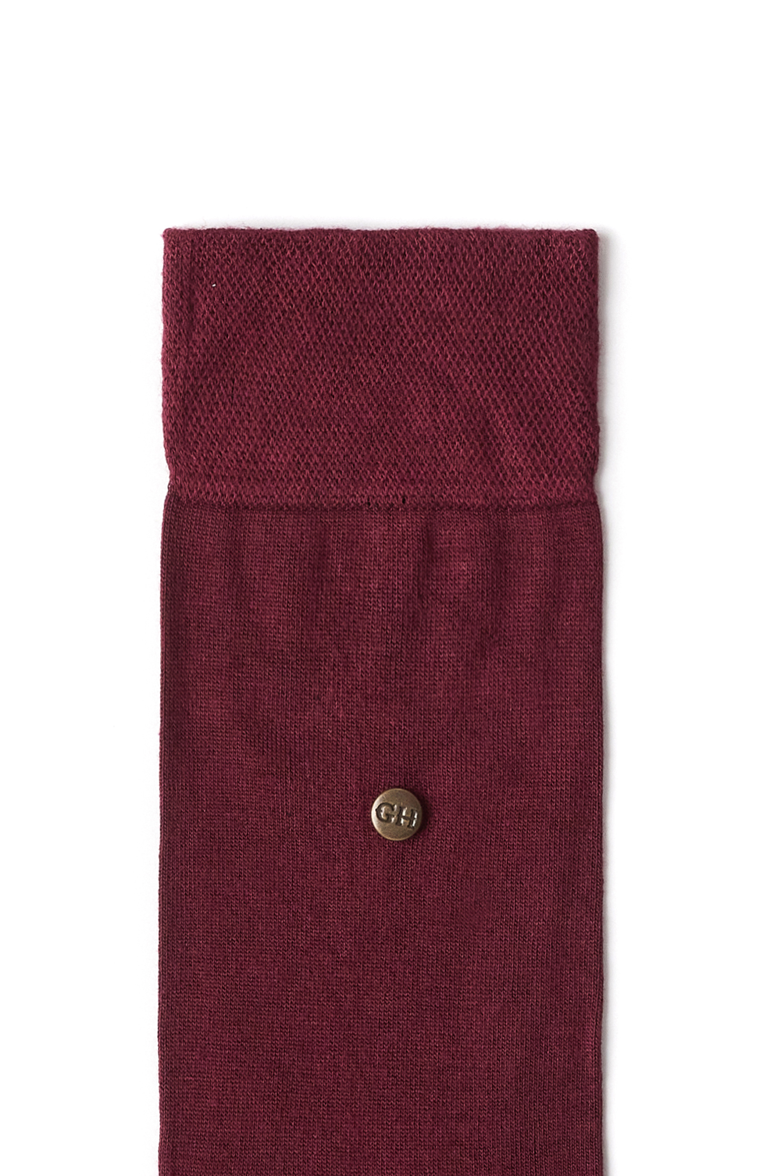 Bordo Erkek Bambu Çorap