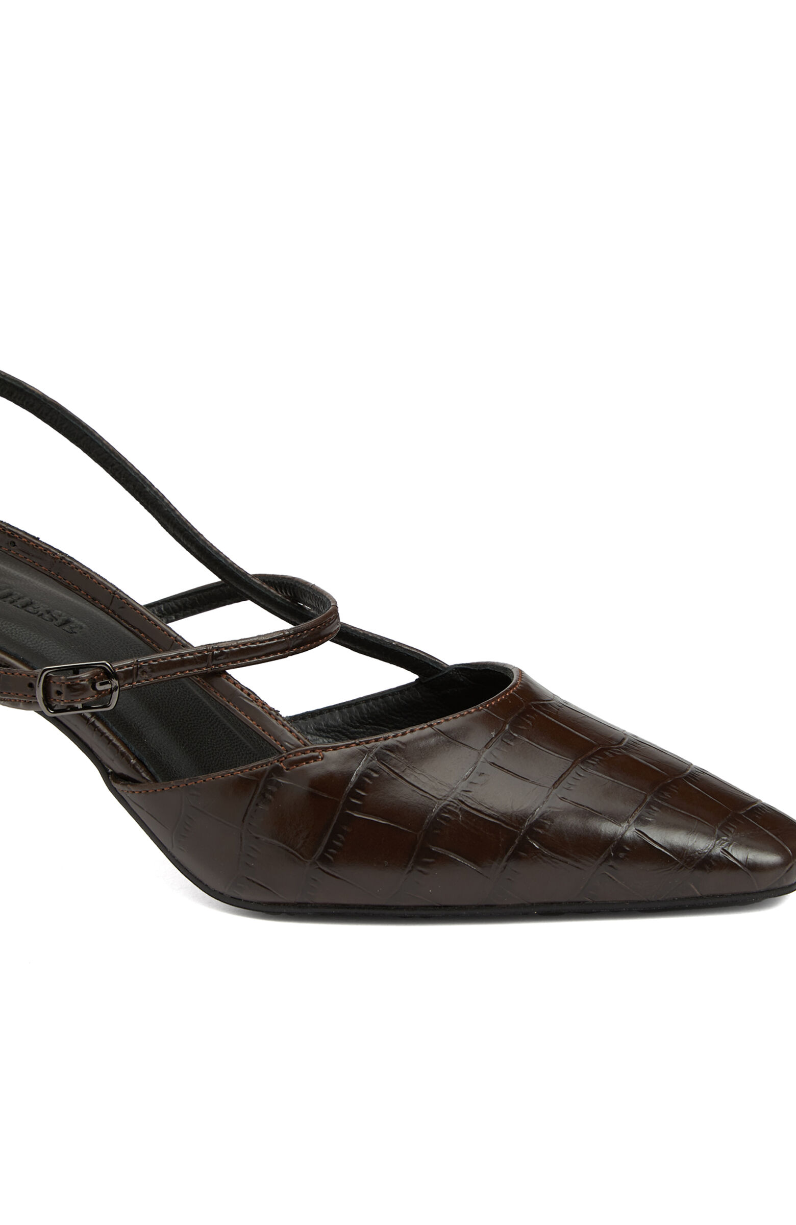 Acı Kahve Topuklu Ayakkabı