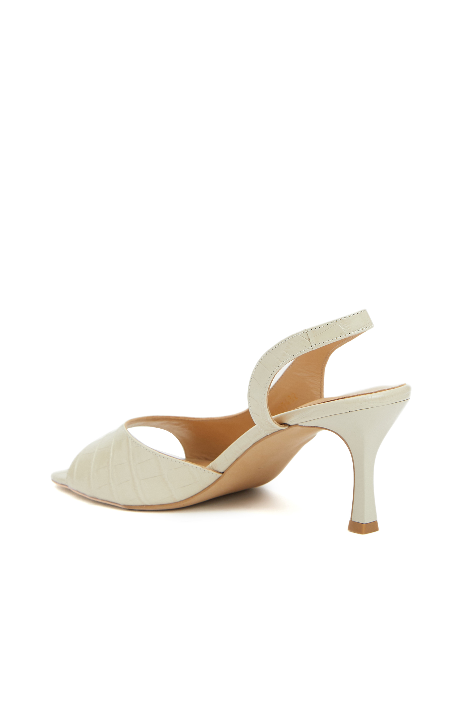 Bej Kadın Deri Sandalet