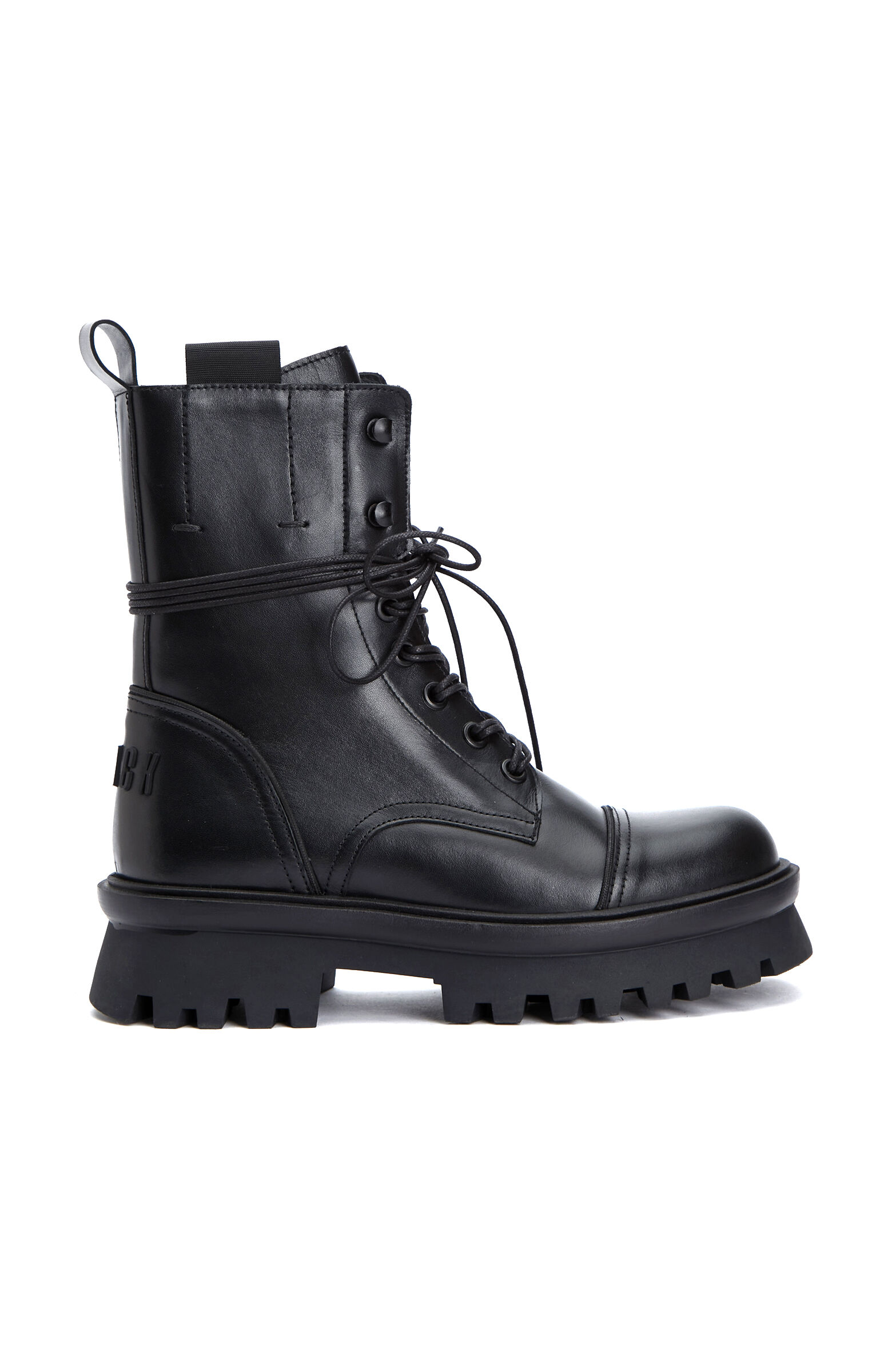 Black Women's Postal Leather Boots