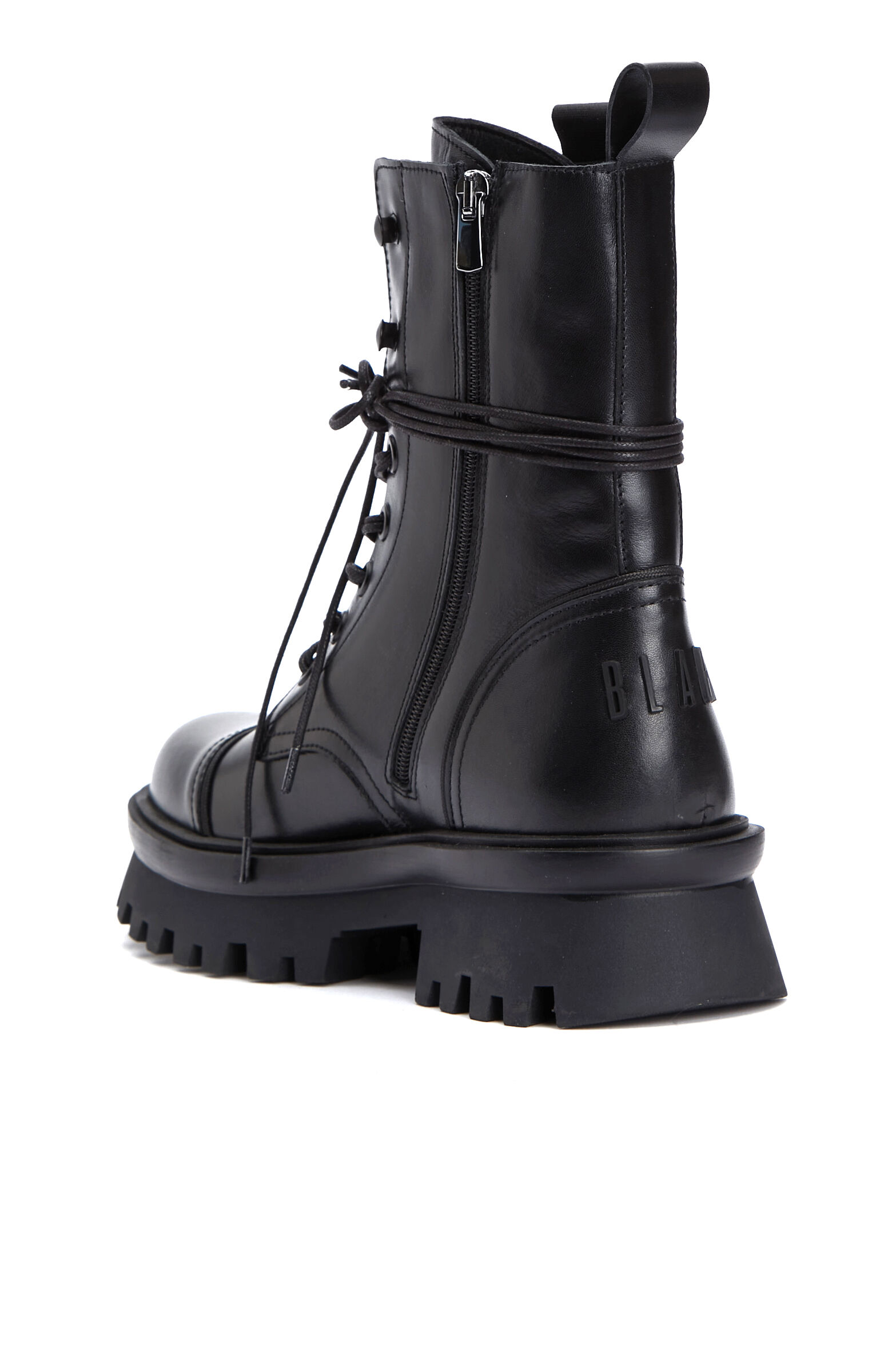 Black Women's Postal Leather Boots