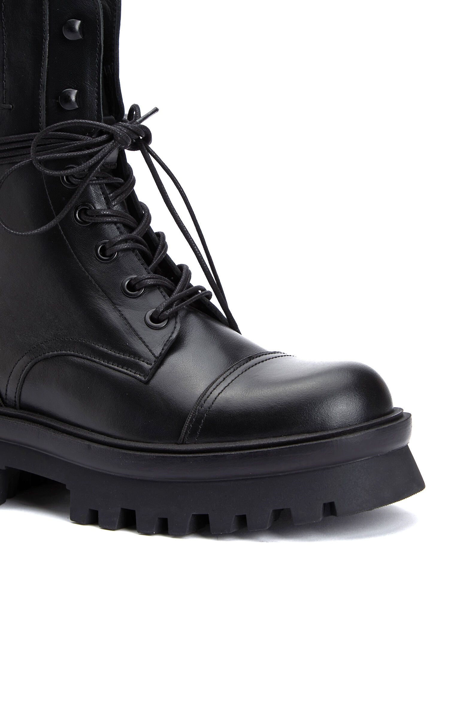 Black Women's Postal Leather Boots