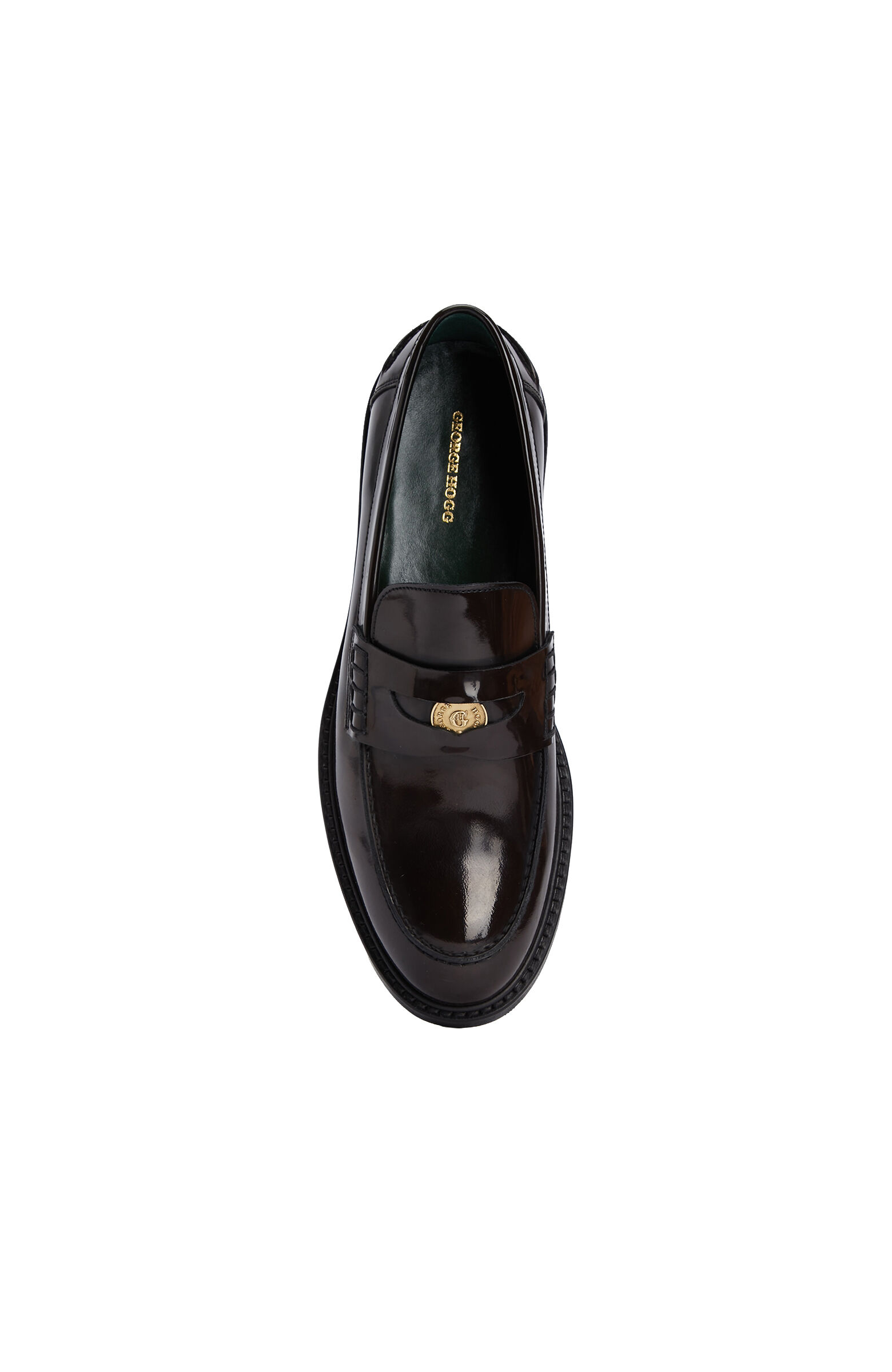Brown Women's Buckle Leather Loafer