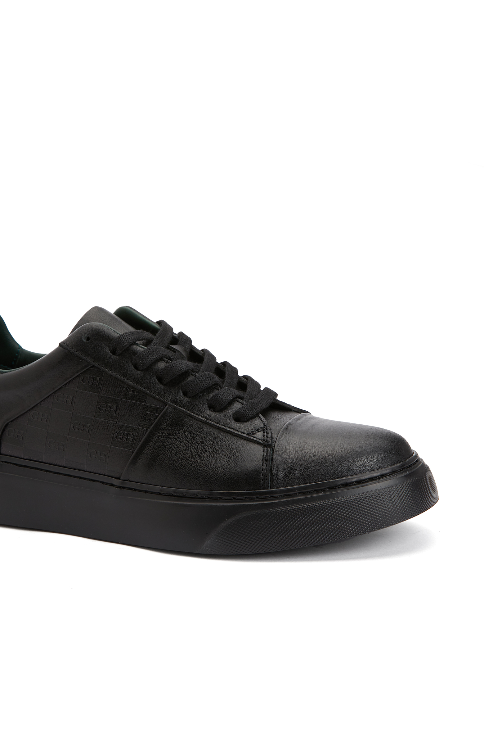 Siyah Kadın Deri Sneaker