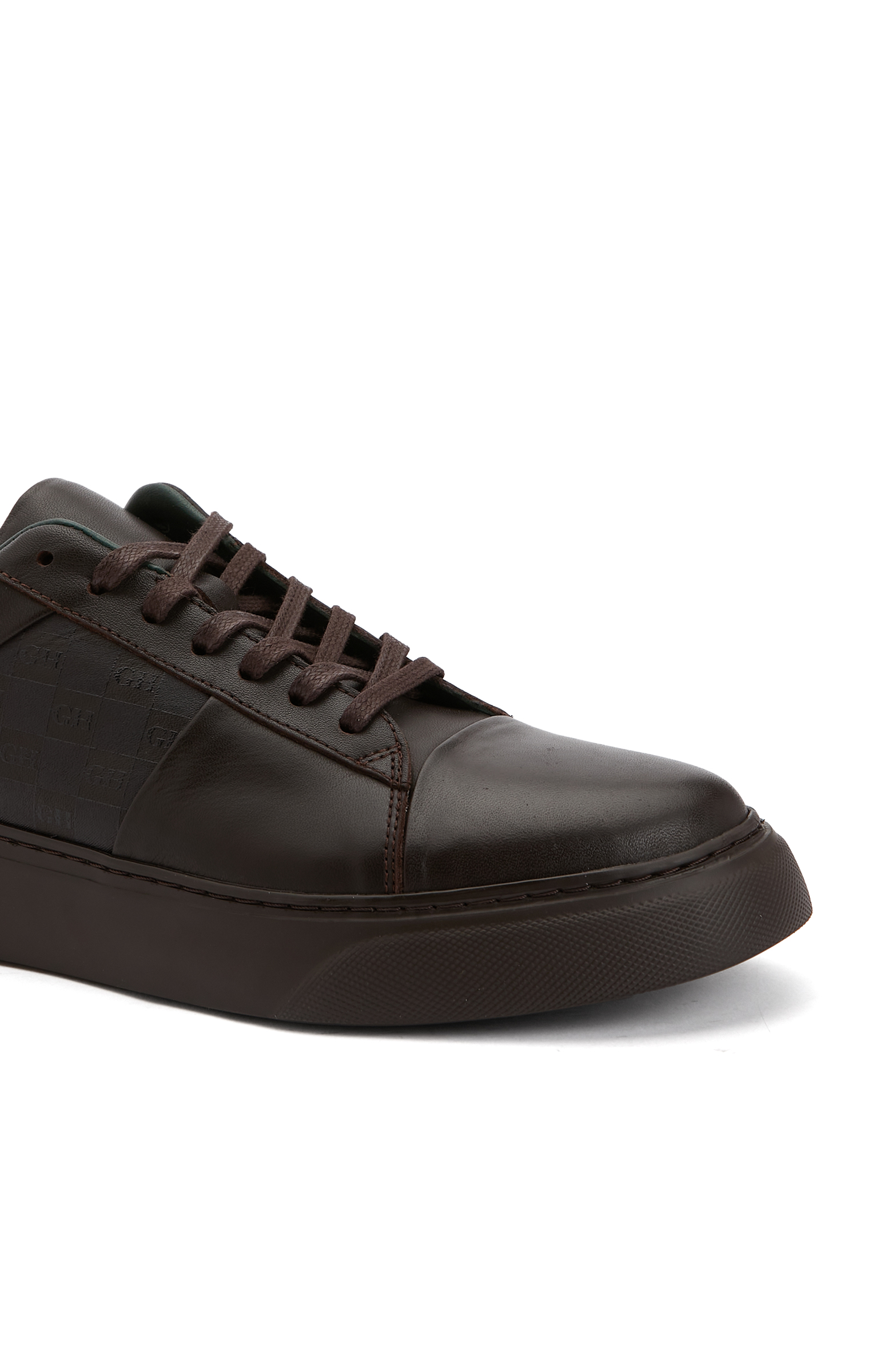 Kahverengi Kadın Deri Sneaker