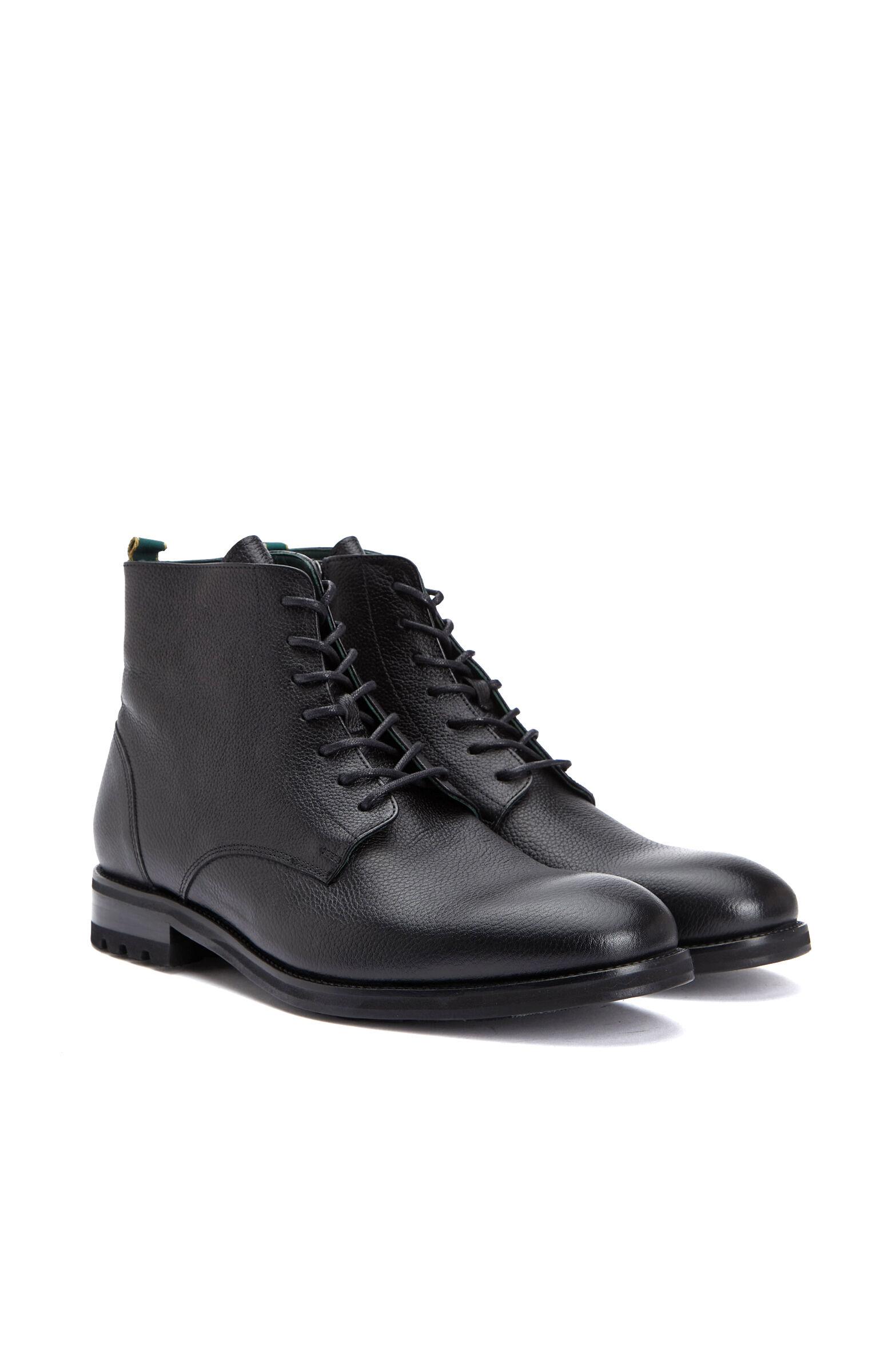 Black Men's Leather Lightweight Boots
