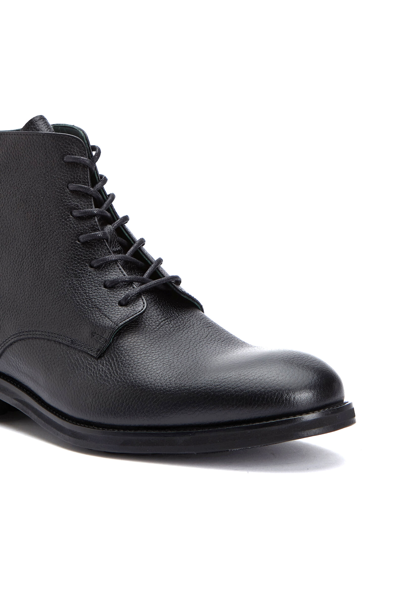 Black Men's Leather Lightweight Boots