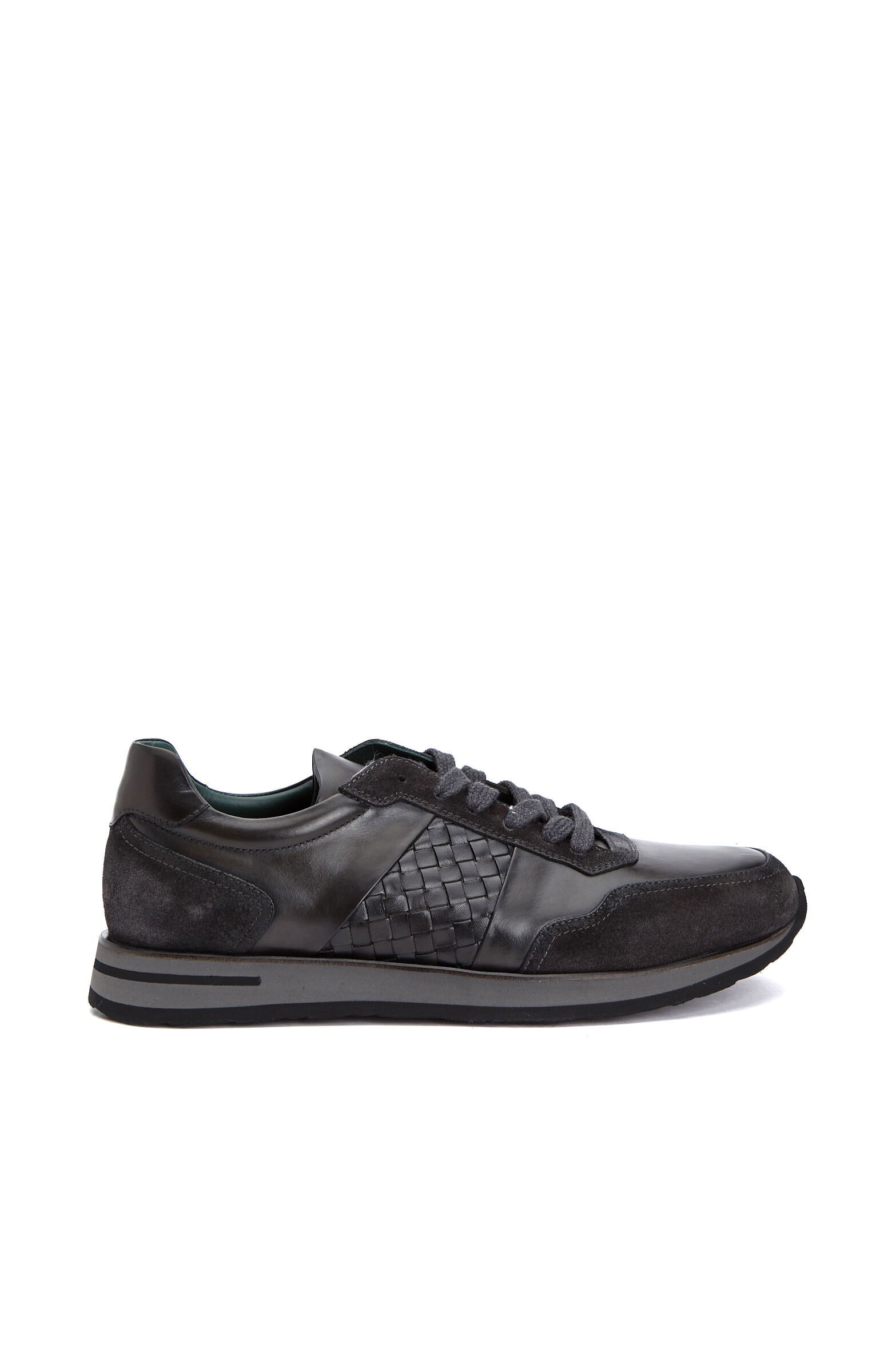Antrasit Erkek Deri Sneaker