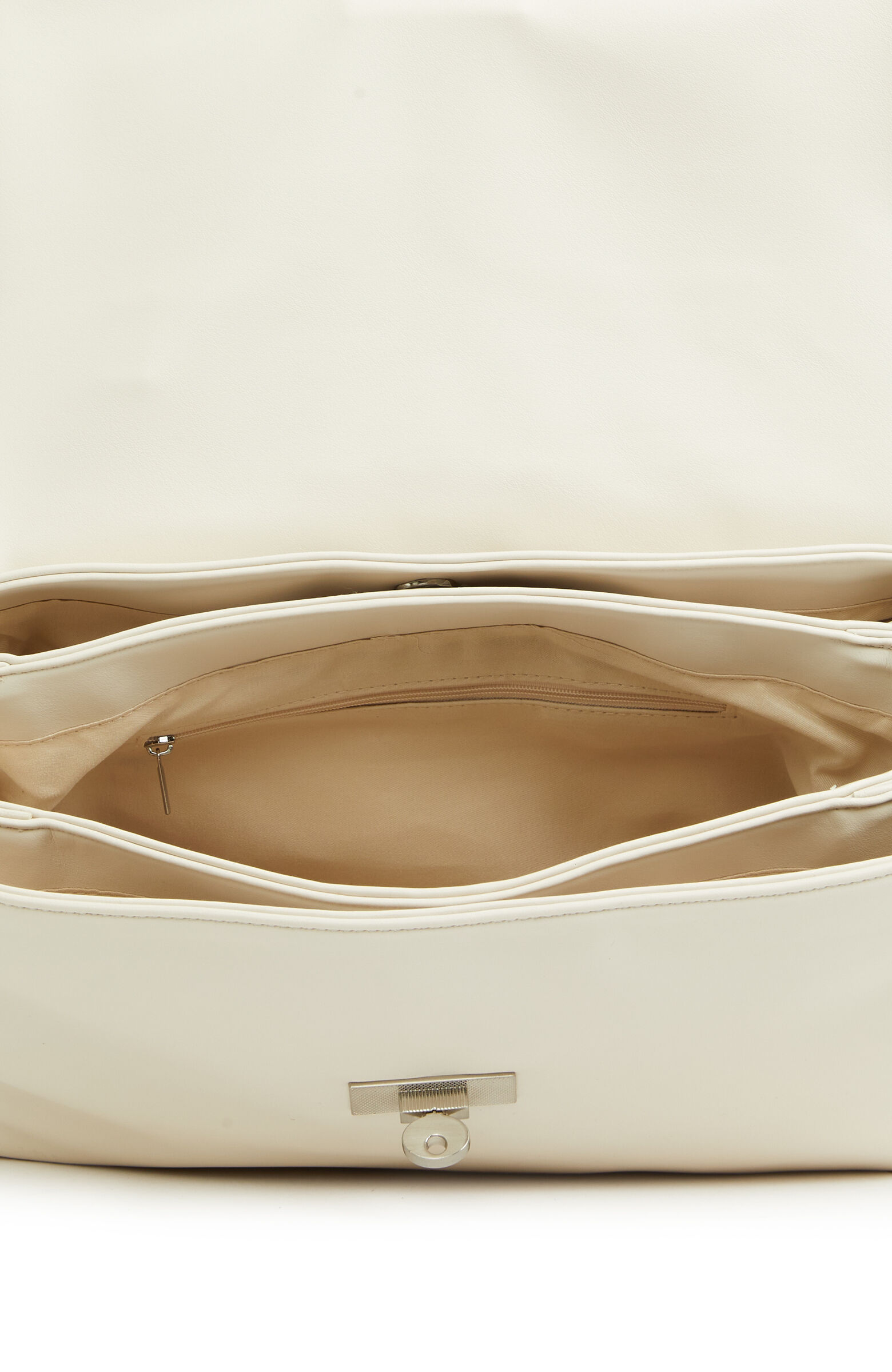 Bej Uzun Askılı Kadın Suni Deri Çanta