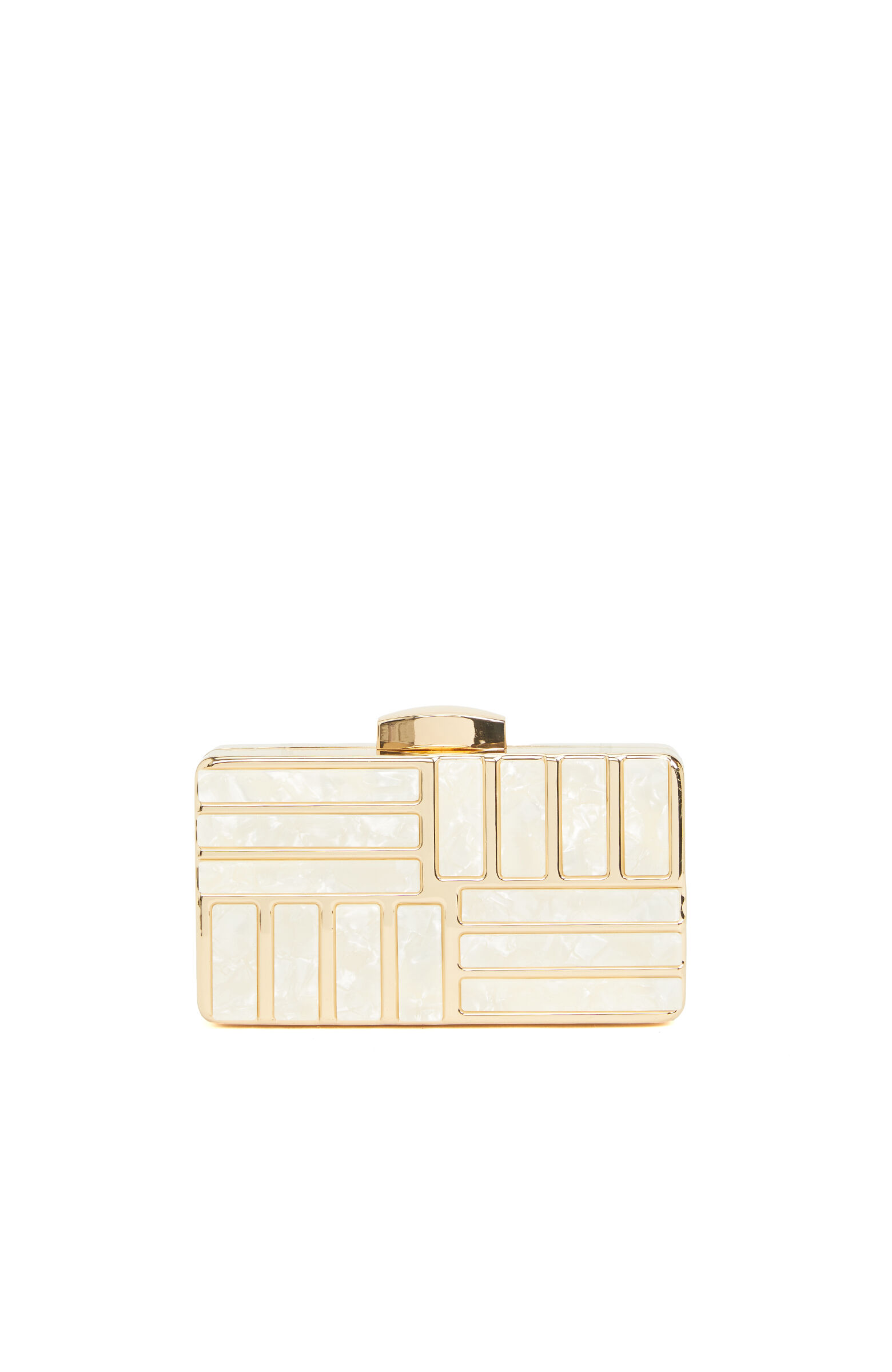 Gold Sedefli Kadın Clutch