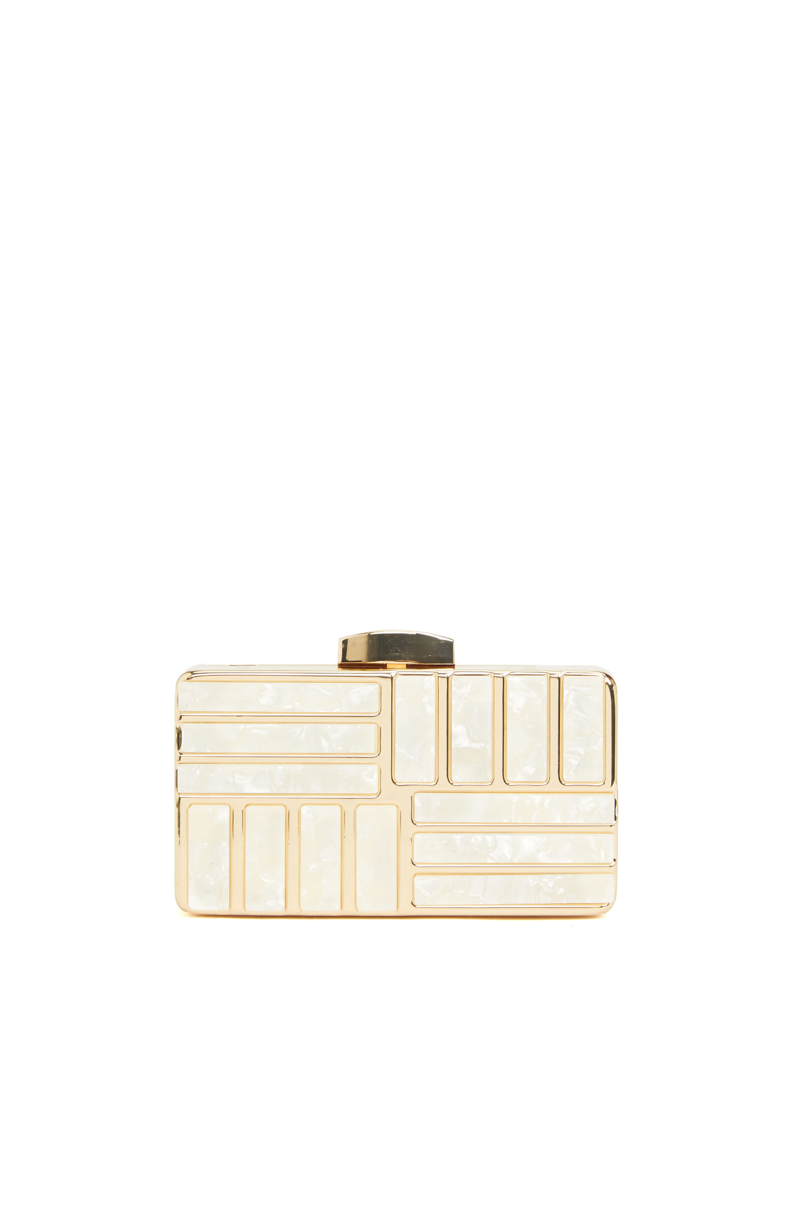Gold Sedefli Kadın Clutch