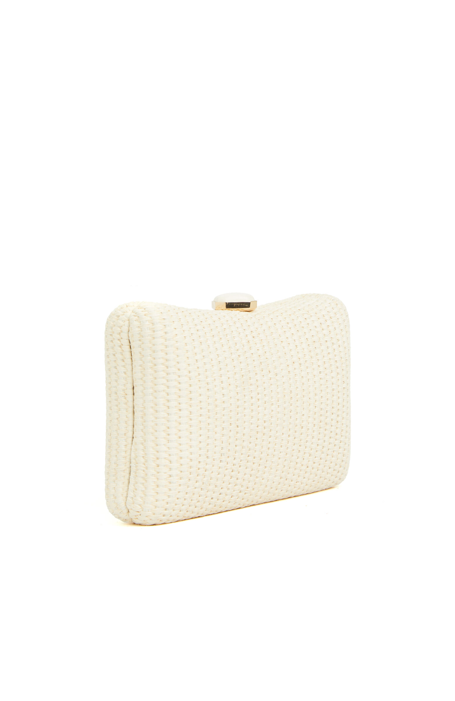 Bej Kadın Hasır Clutch
