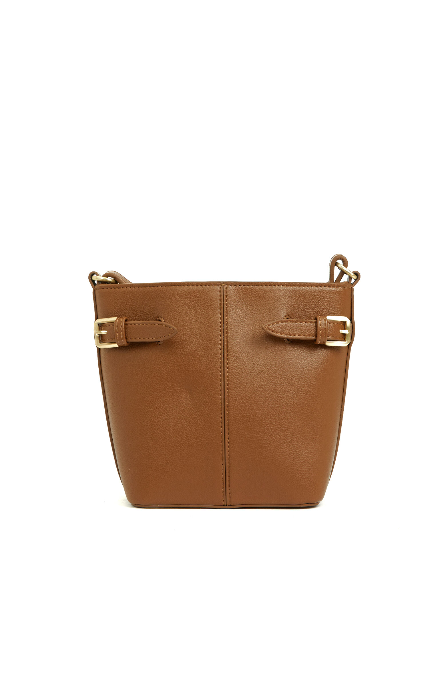 Kahverengi Kadın Deri Bucket Çanta