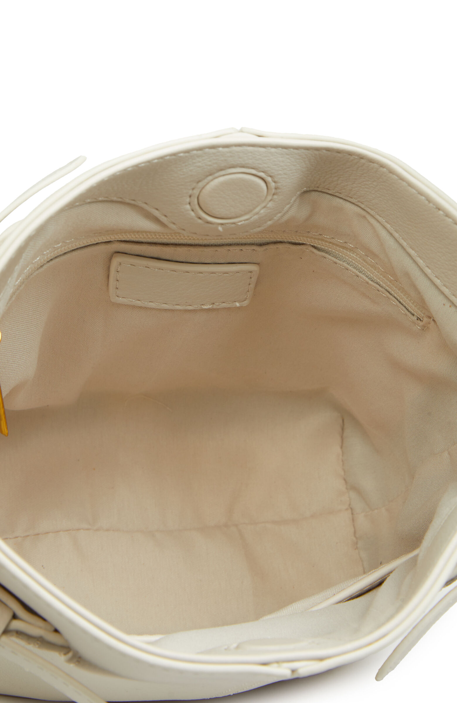 Bej Kadın Deri Bucket Çanta