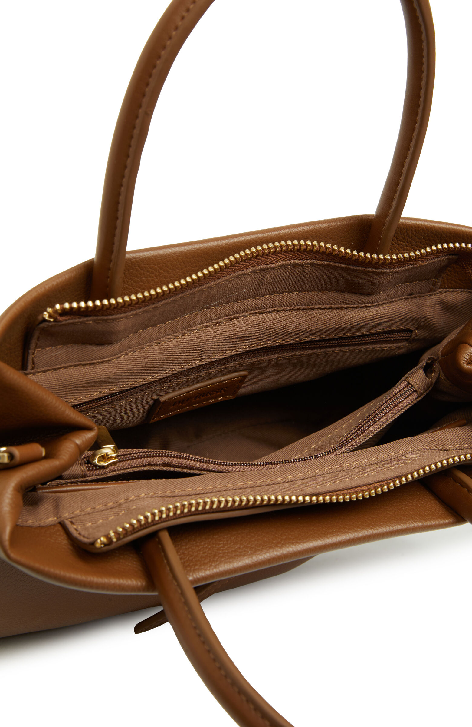 Kahverengi Kadın Deri Bucket Çanta