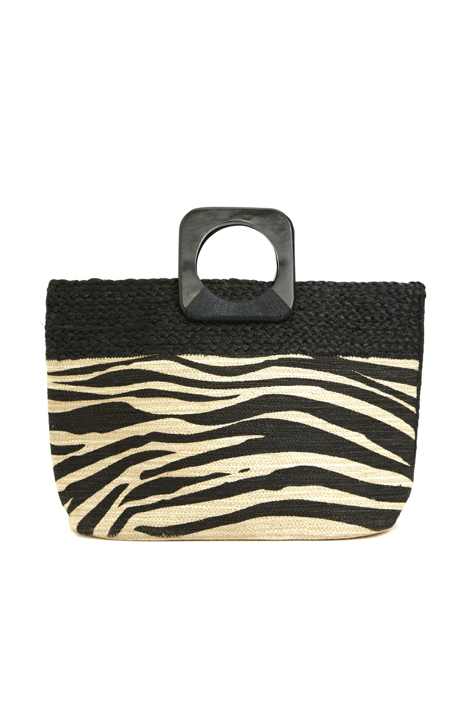 Natural Patterned Women's Straw Bag