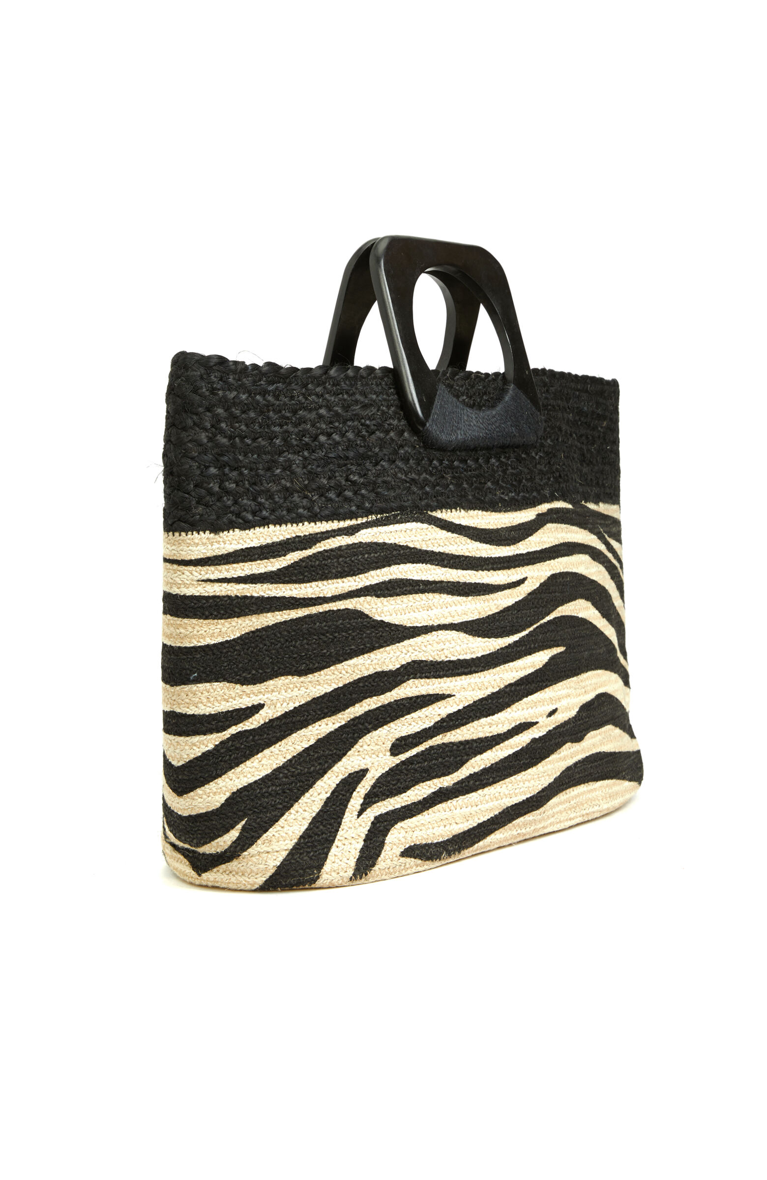 Natural Patterned Women's Straw Bag